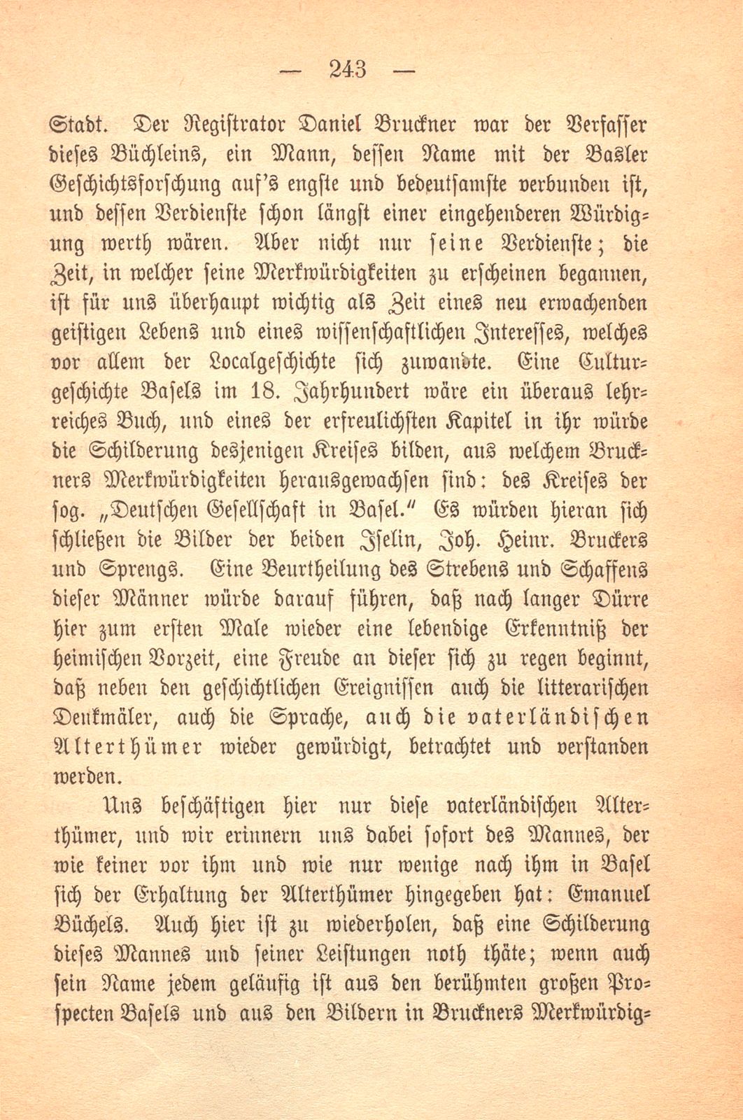 Die Erhaltung vaterländischer Alterthümer in Basel – Seite 19