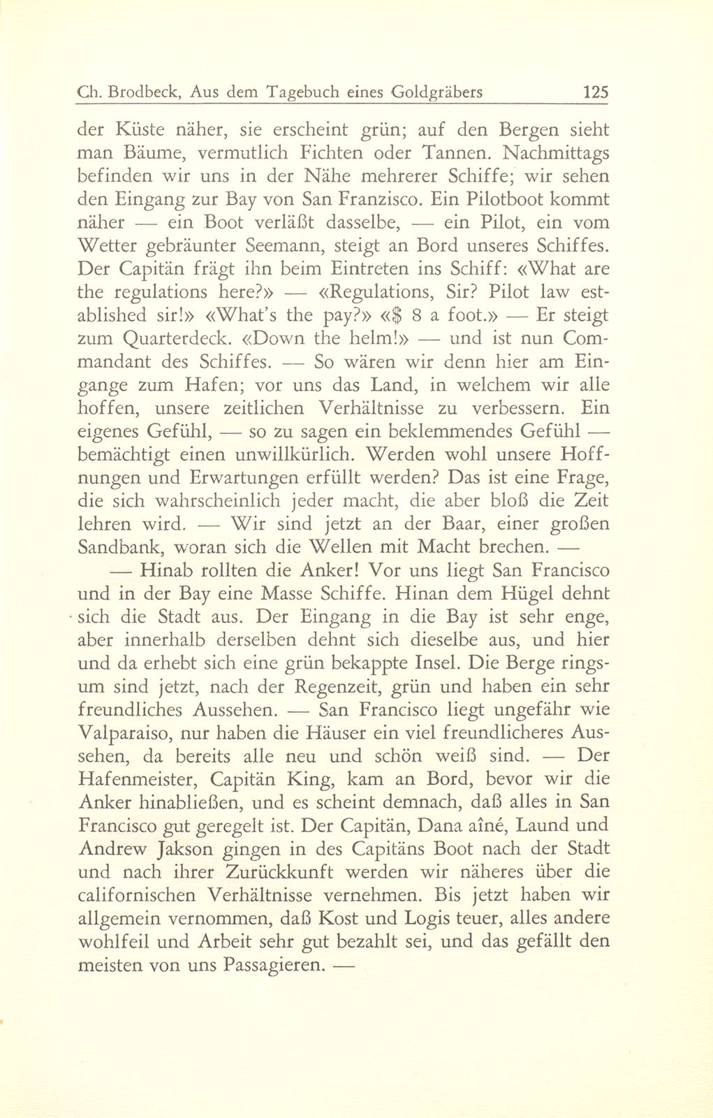 Aus dem Tagebuch eines Goldgräbers in Kalifornien [J. Chr. Brodbeck] – Seite 4