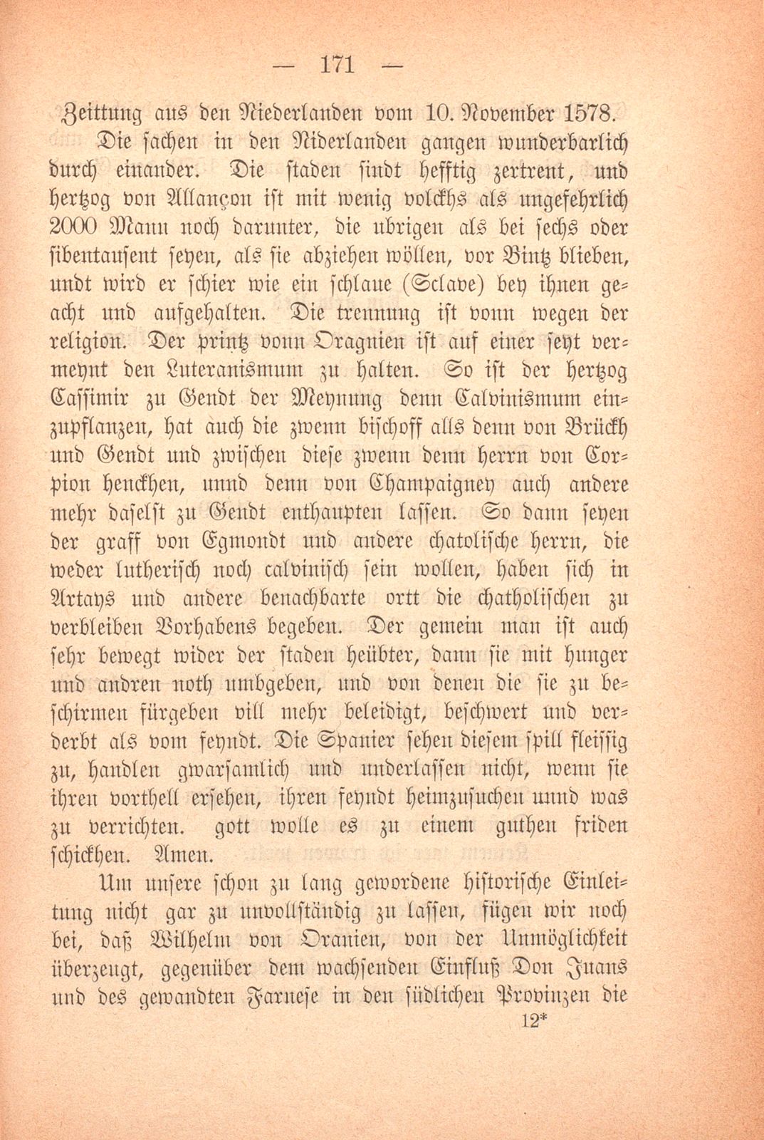 Lied eines deutschen Reiters aus dem Heere der niederländischen Patrioten 1579 – Seite 10