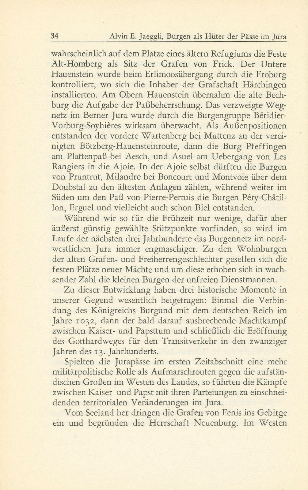 Burgen als Hüter der Pässe im Jura – Seite 8