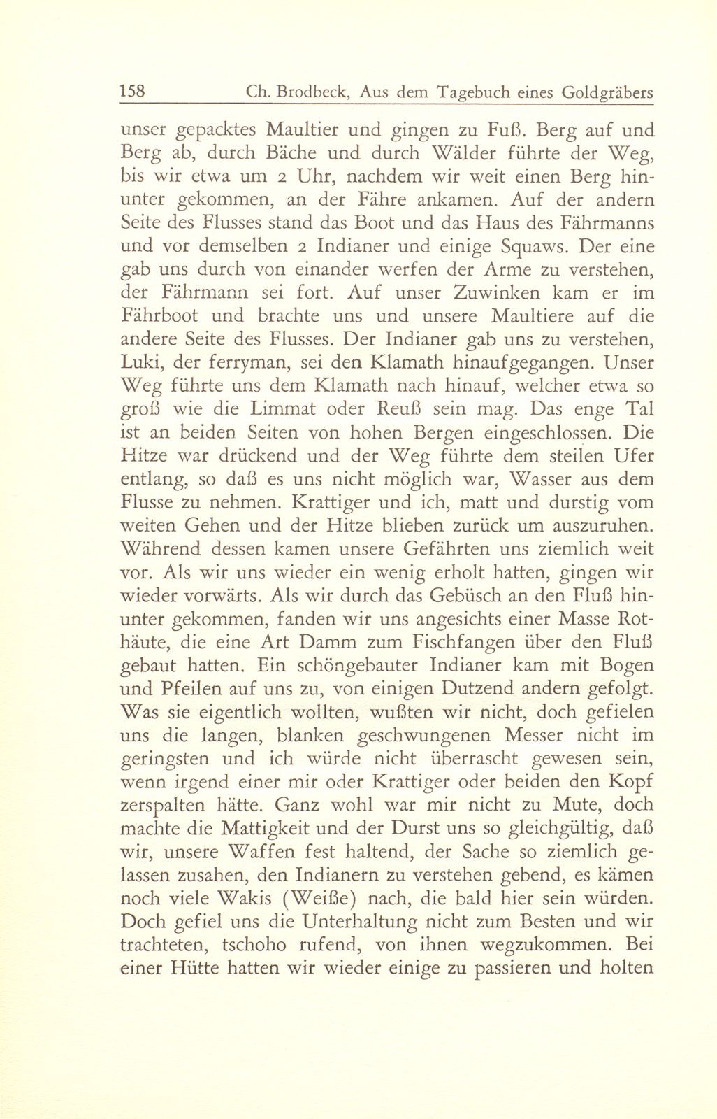 Aus dem Tagebuch eines Goldgräbers in Kalifornien [J. Chr. Brodbeck] – Seite 37