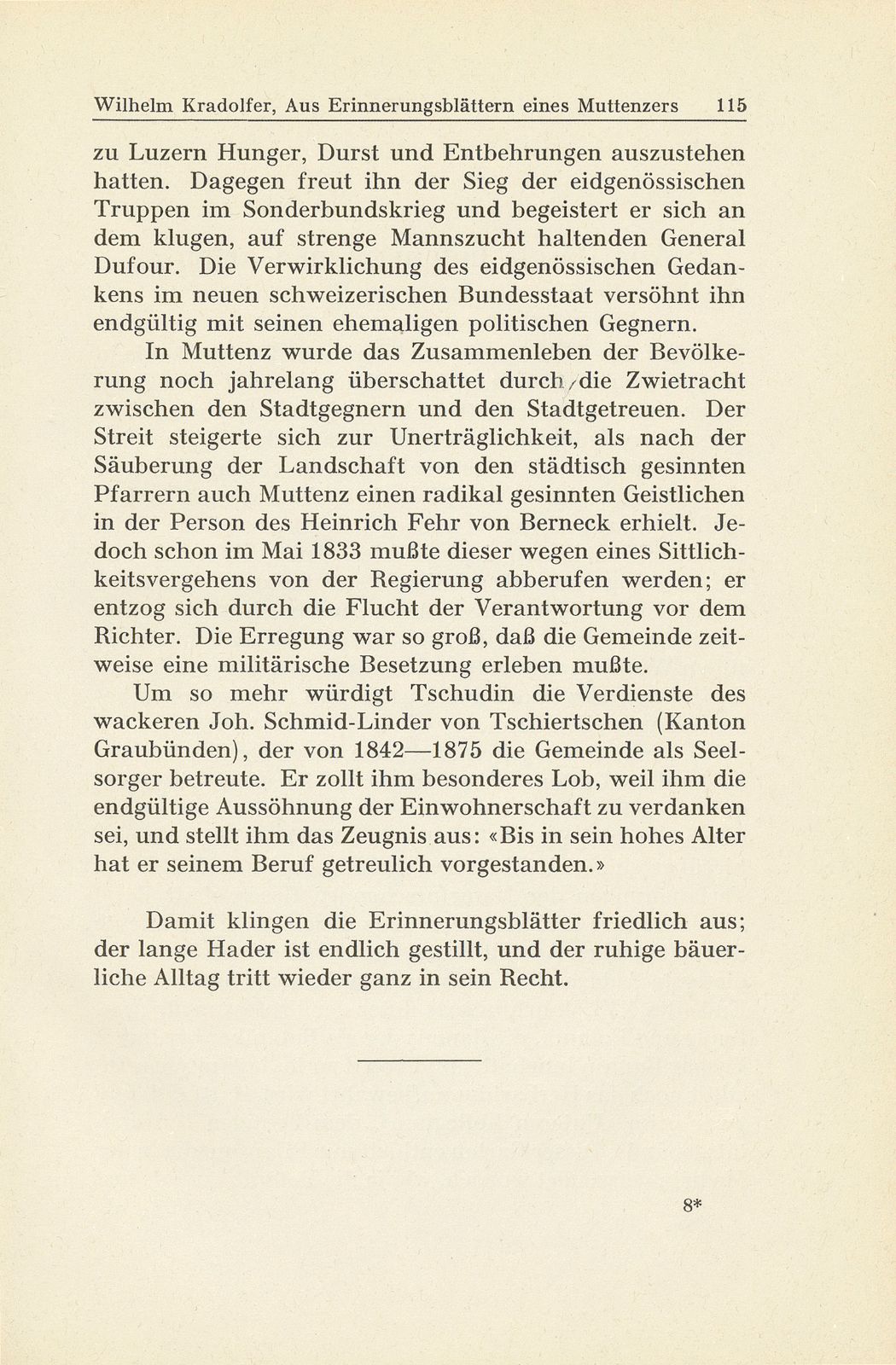 Aus den Erinnerungsblättern eines Muttenzers [D. Tschudin-Spänhauer] – Seite 13