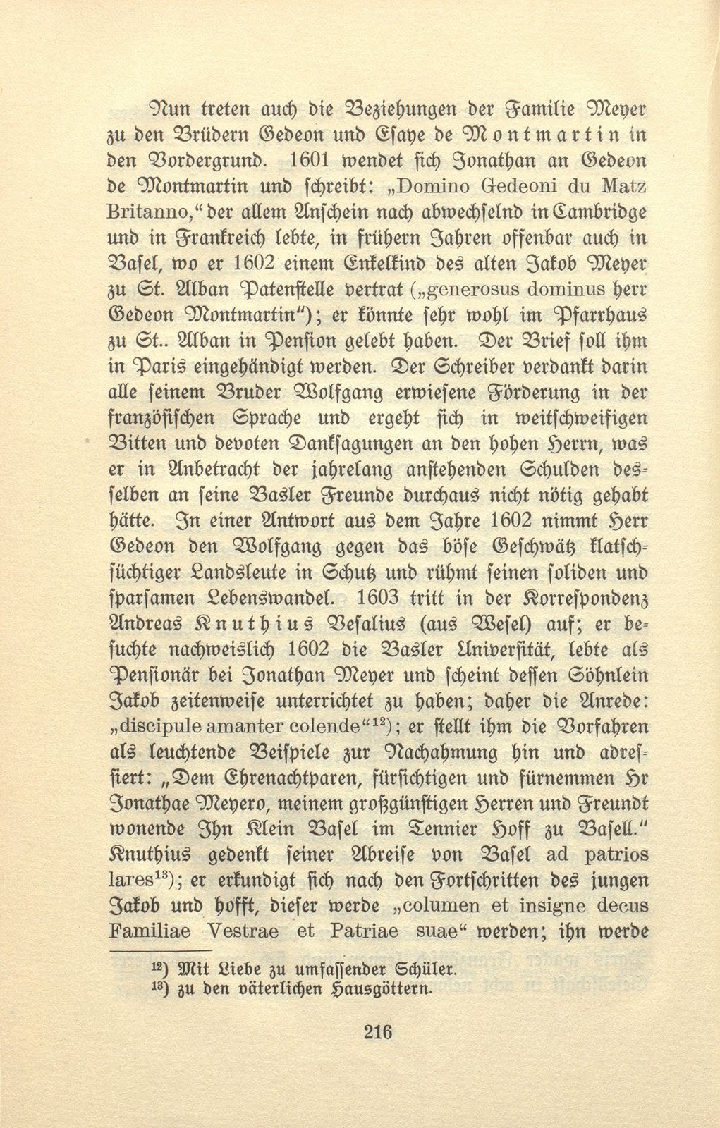 Aus den Wanderjahren eines Basler Studenten des 17. Jahrhunderts [Wolfgang Meyer] – Seite 8