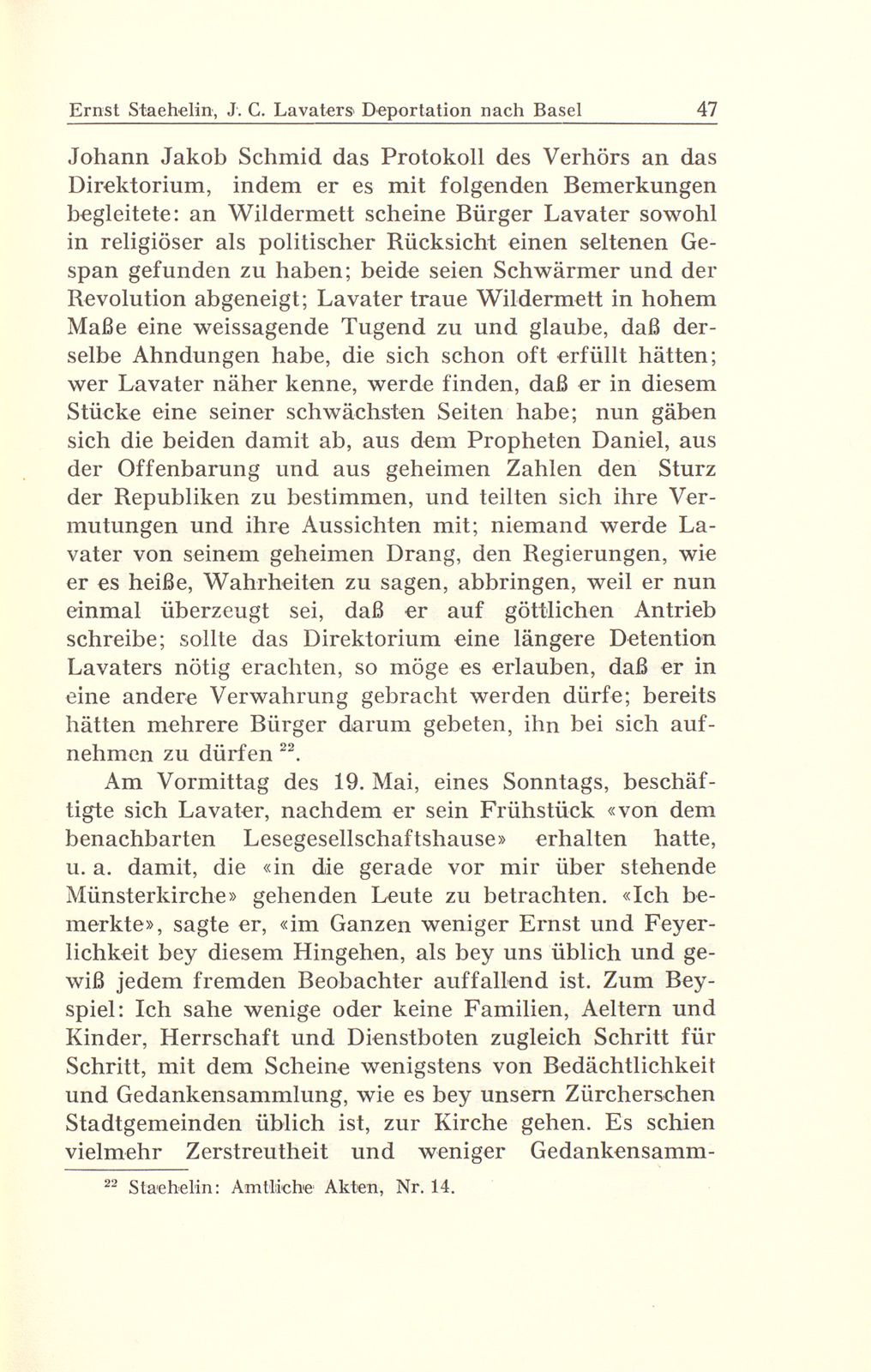 Johann Caspar Lavaters Deportation nach Basel im Jahre 1799 – Seite 17