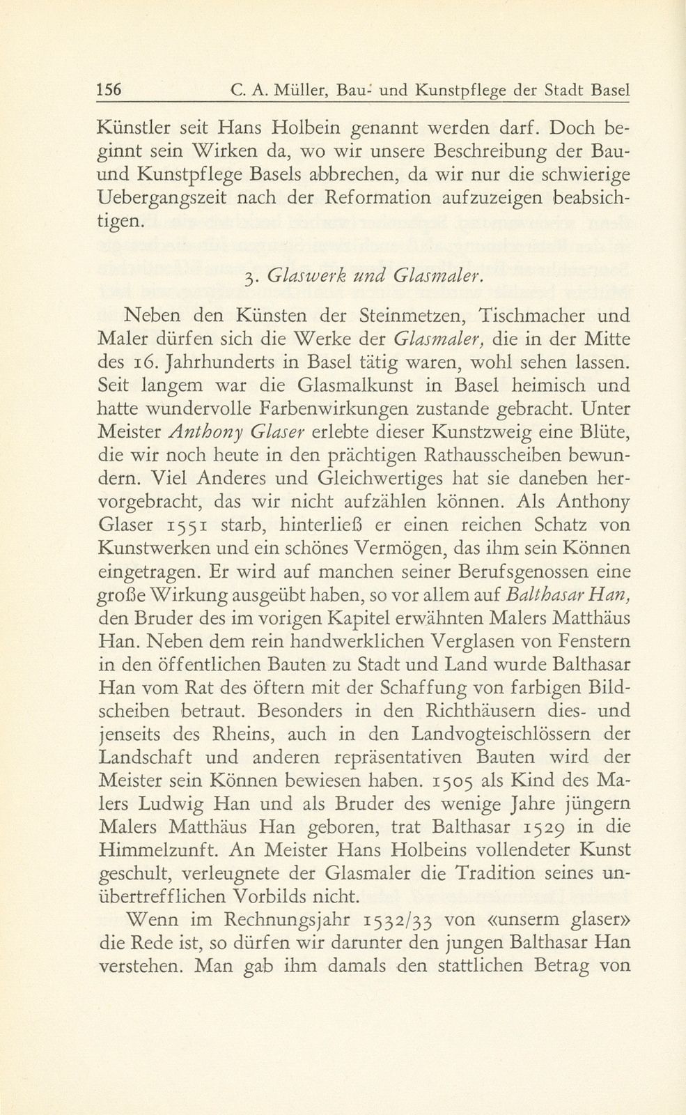 Bau- und Kunstpflege der Stadt Basel im Zeitalter der Reformation, 1529-1560 – Seite 24