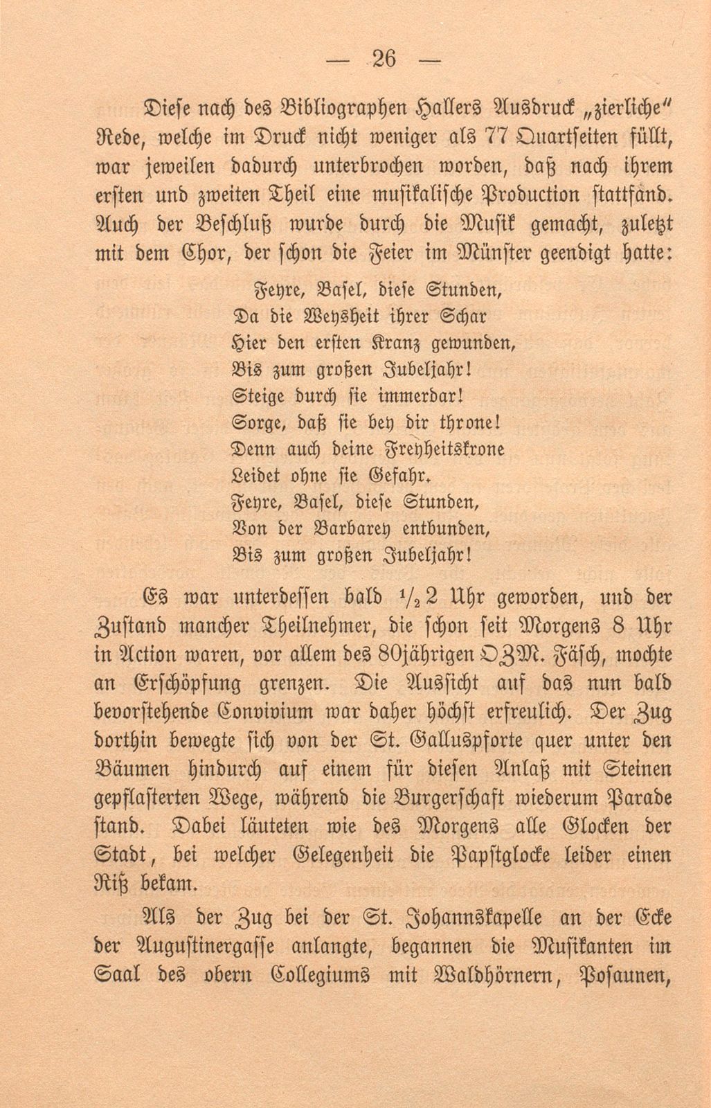 Die dritte Säcularfeier der Universität Basel 1760 – Seite 28