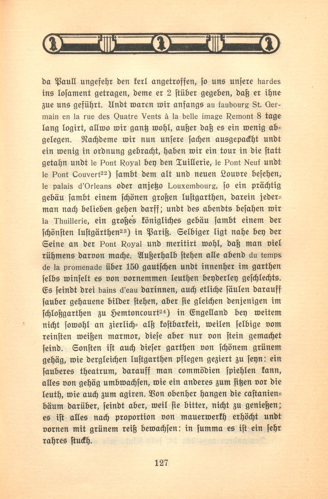 Der Aufenthalt eines Basler Kaufmanns in Paris im Jahre 1701 [Hans Burkhard Respinger] – Seite 9