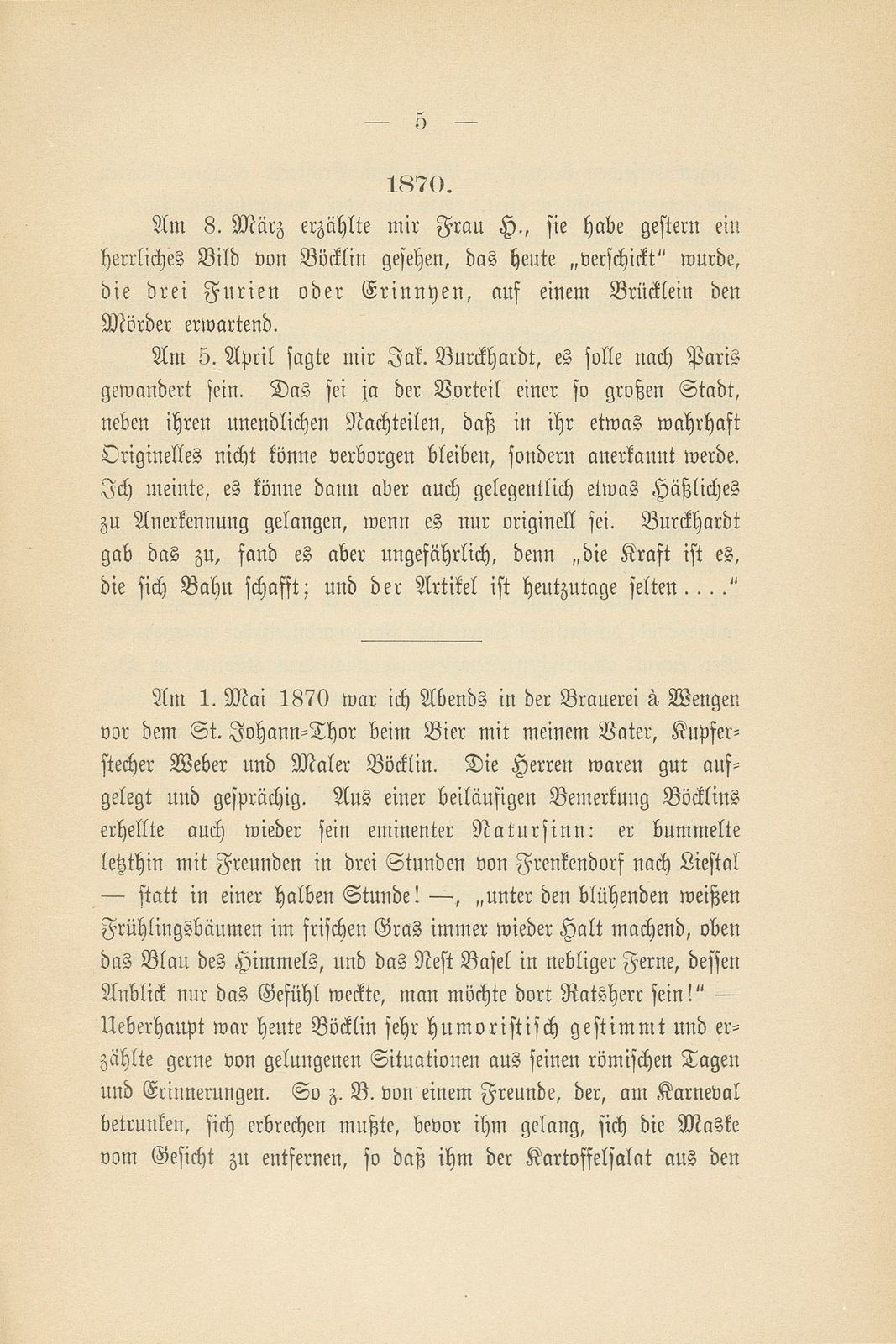 Erinnerungen an Arnold Böcklin nach Tagebuchnotizen eines Studenten – Seite 3