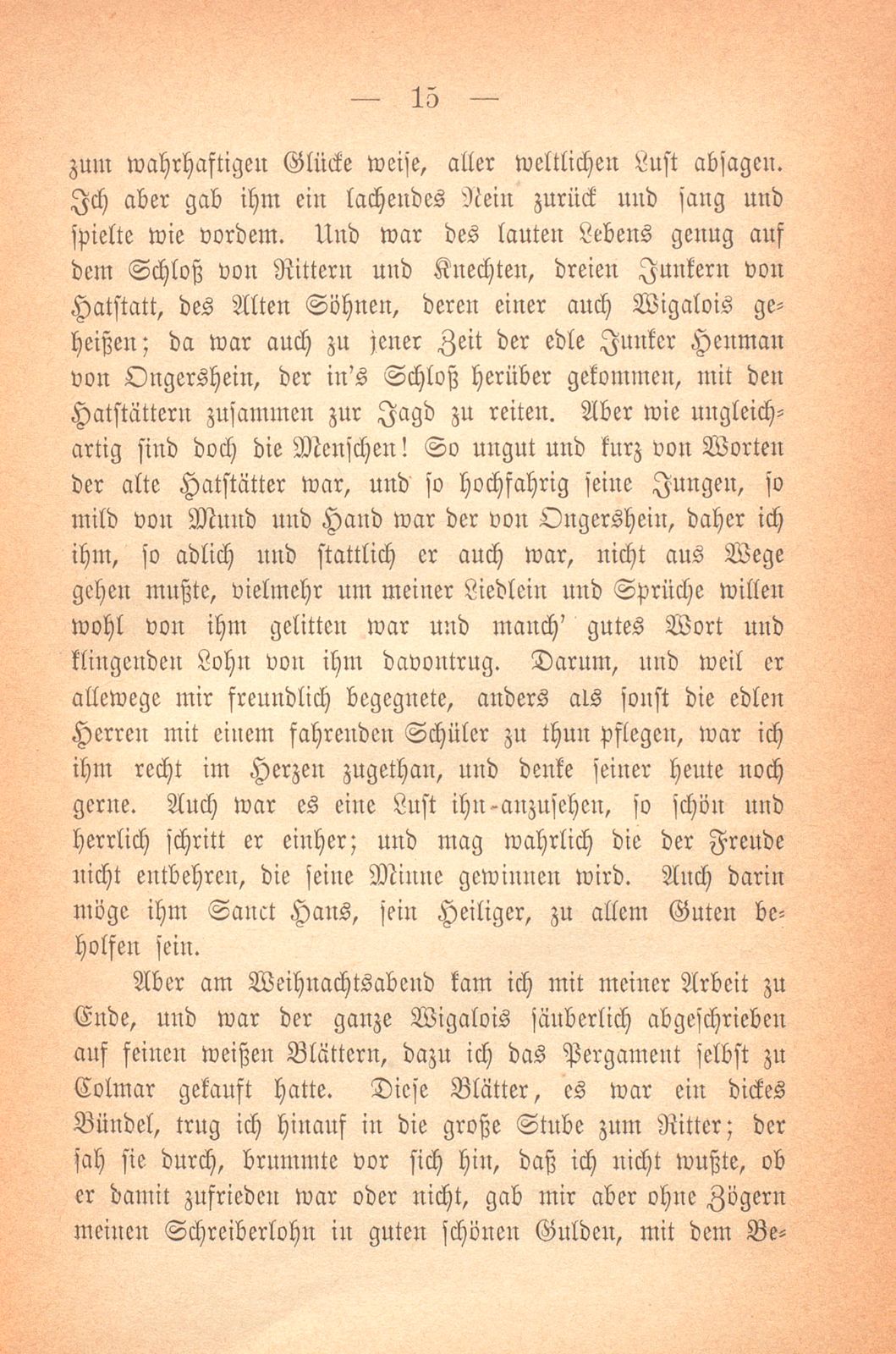 Aus dem Tagebuch des Schreibers Giselbert. (1376-1378) – Seite 3