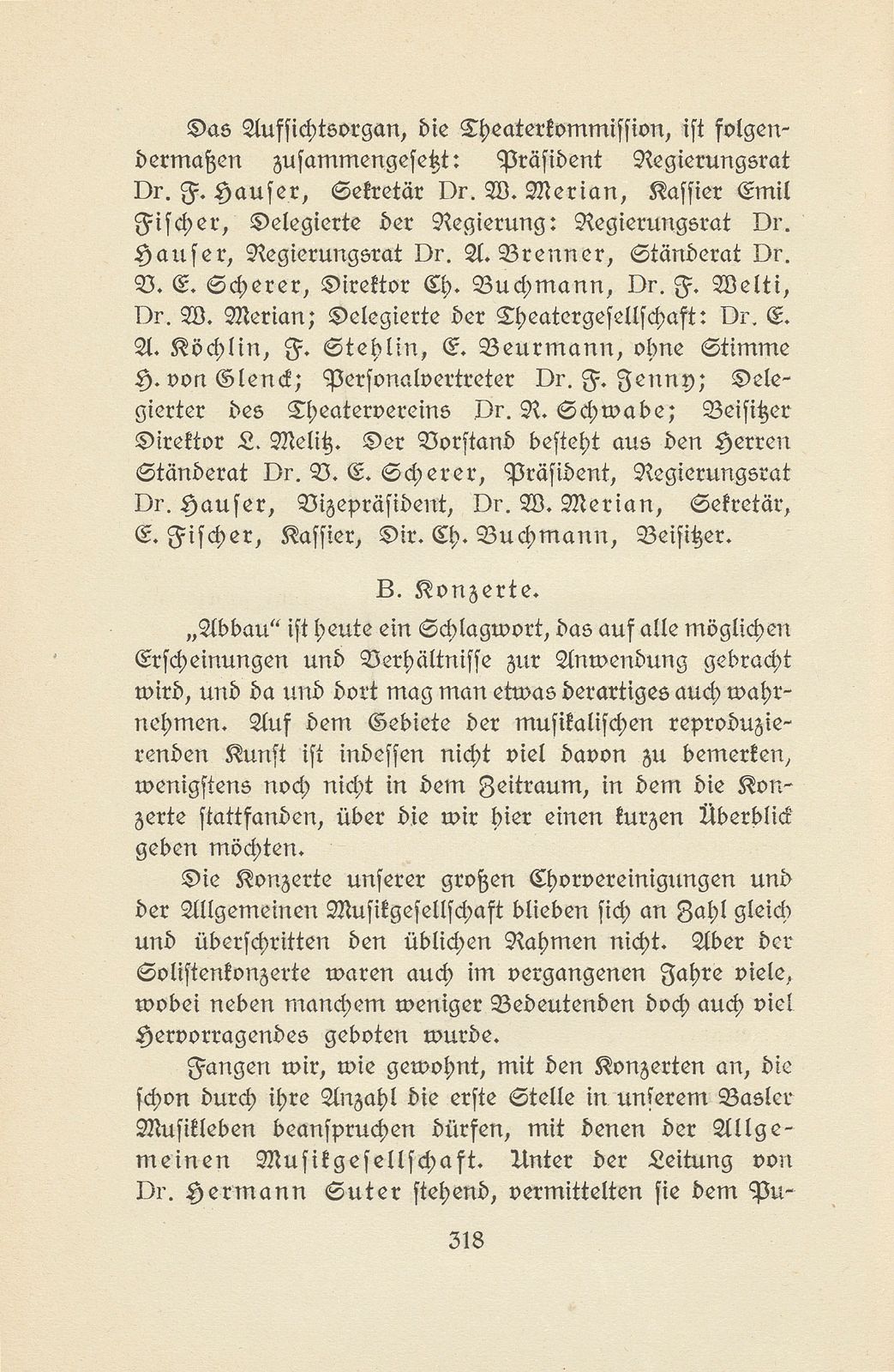 Das künstlerische Leben in Basel vom 1. November 1920 bis 1. Oktober 1921 – Seite 1