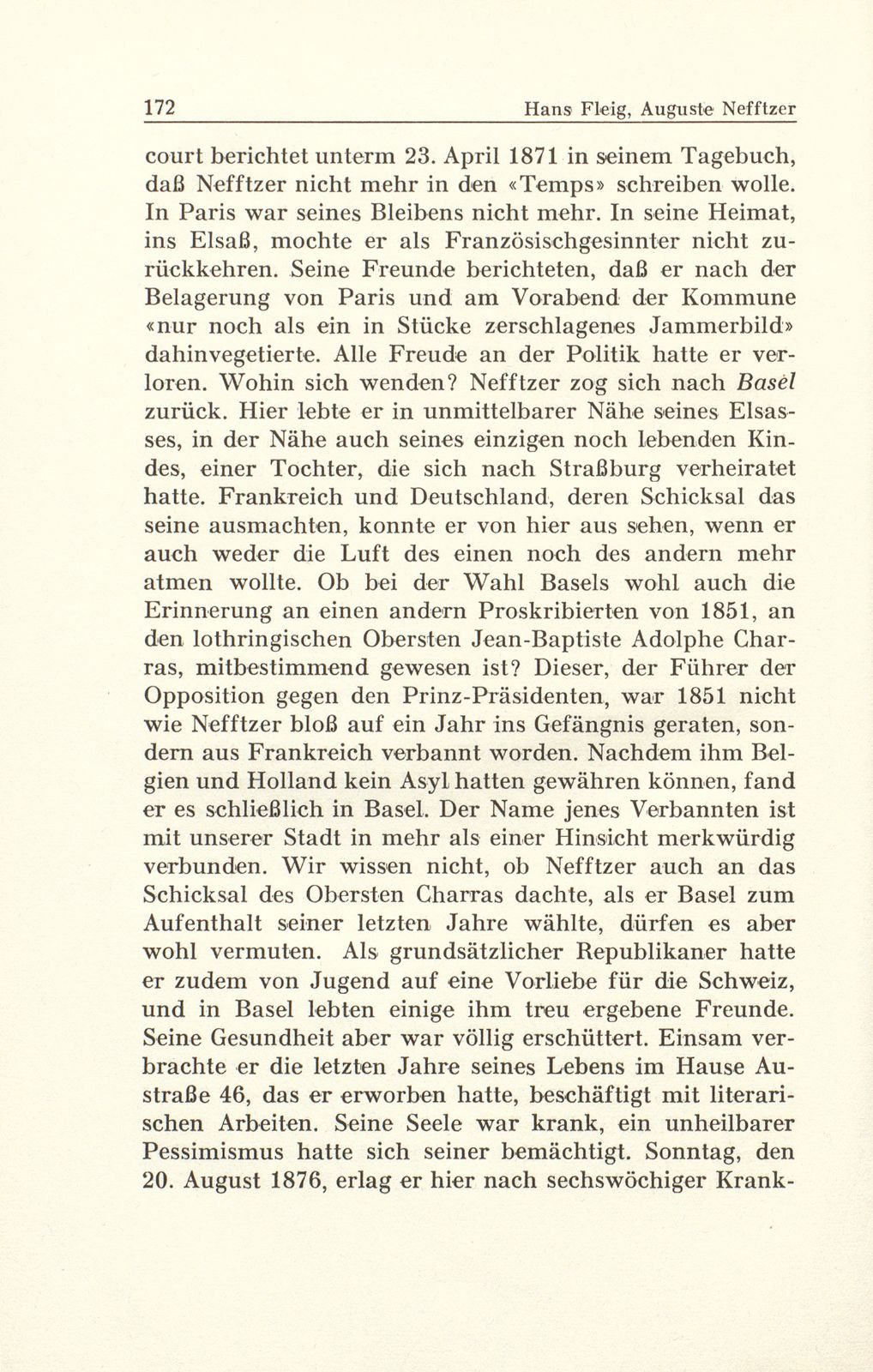 Auguste Nefftzer, der Gründer des ‹Temps› – Seite 8