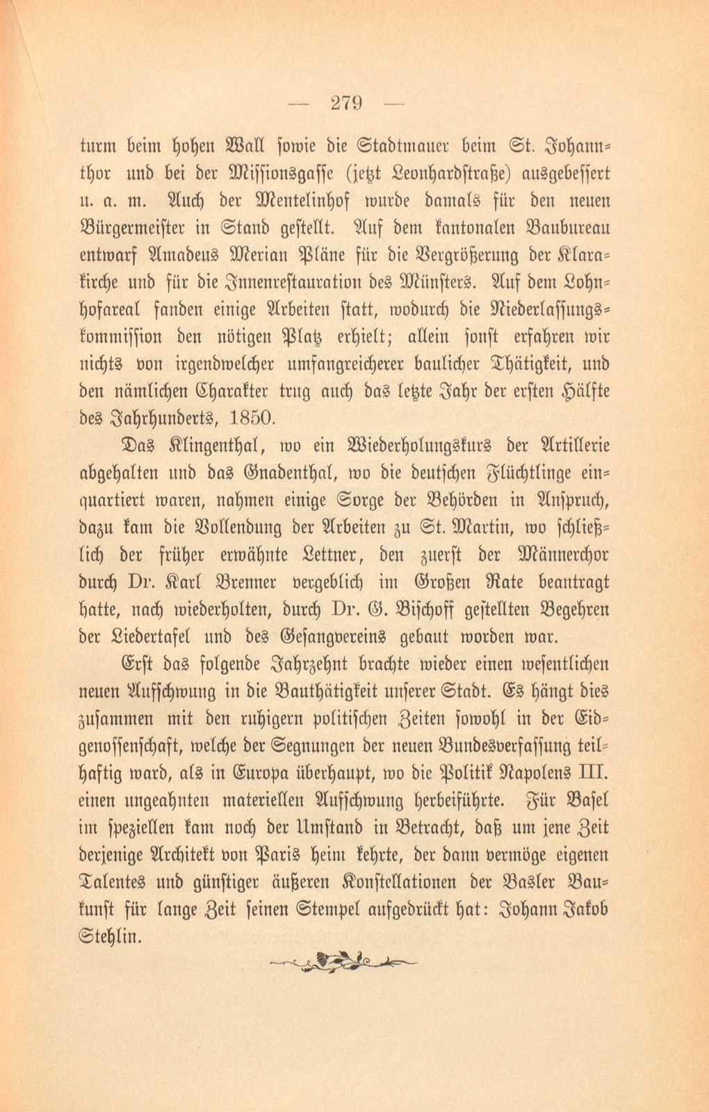 Basels bauliche Entwicklung im 19. Jahrhundert – Seite 21