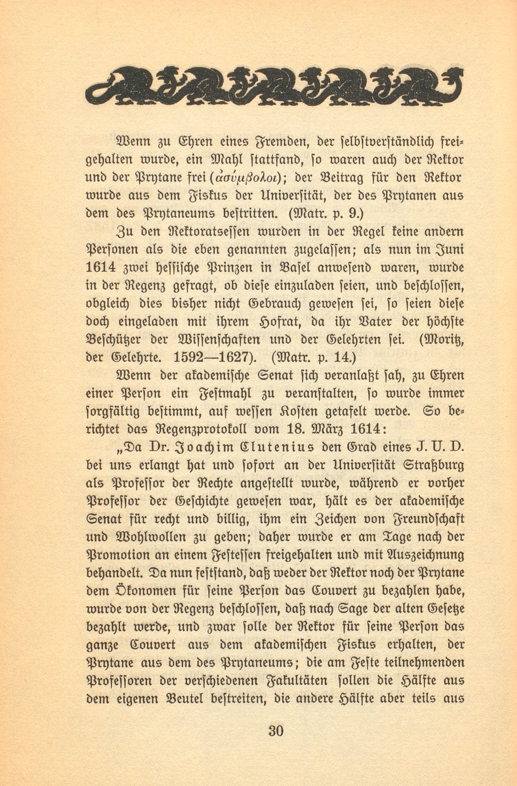 Das Prytaneum der Universität Basel. 1570-1744 – Seite 8