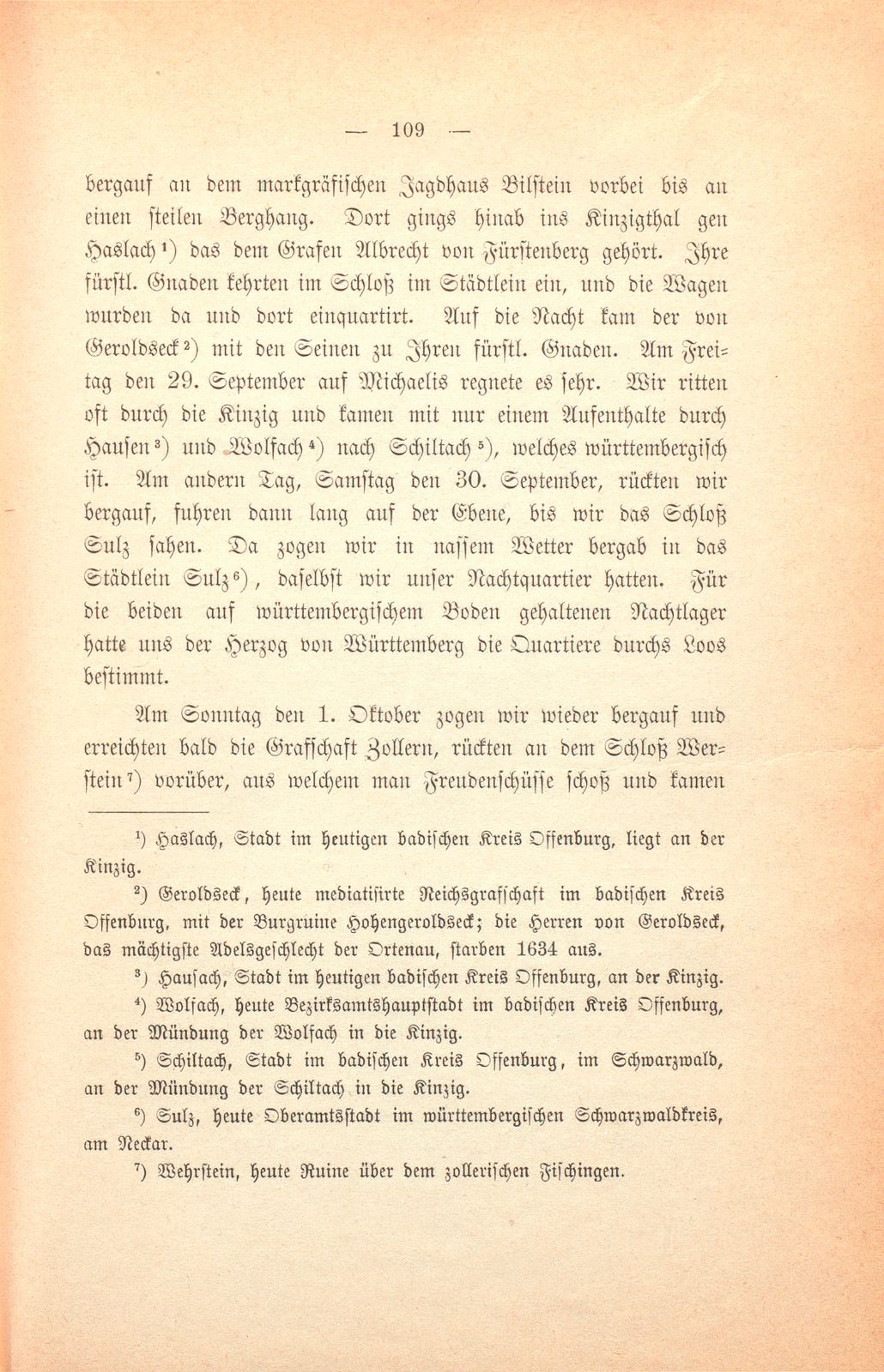 Felix Platters Schilderung der Reise des Markgrafen Georg Friedrich zu Baden und Hochberg – Seite 6