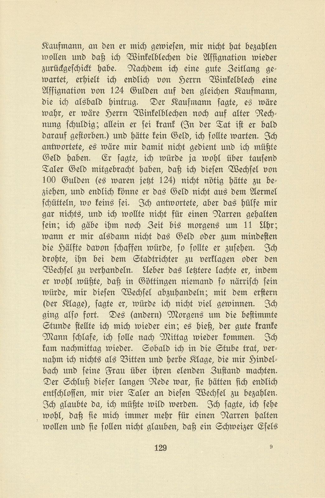 Isaak Iselin als Student in Göttingen (1747/48) – Seite 29