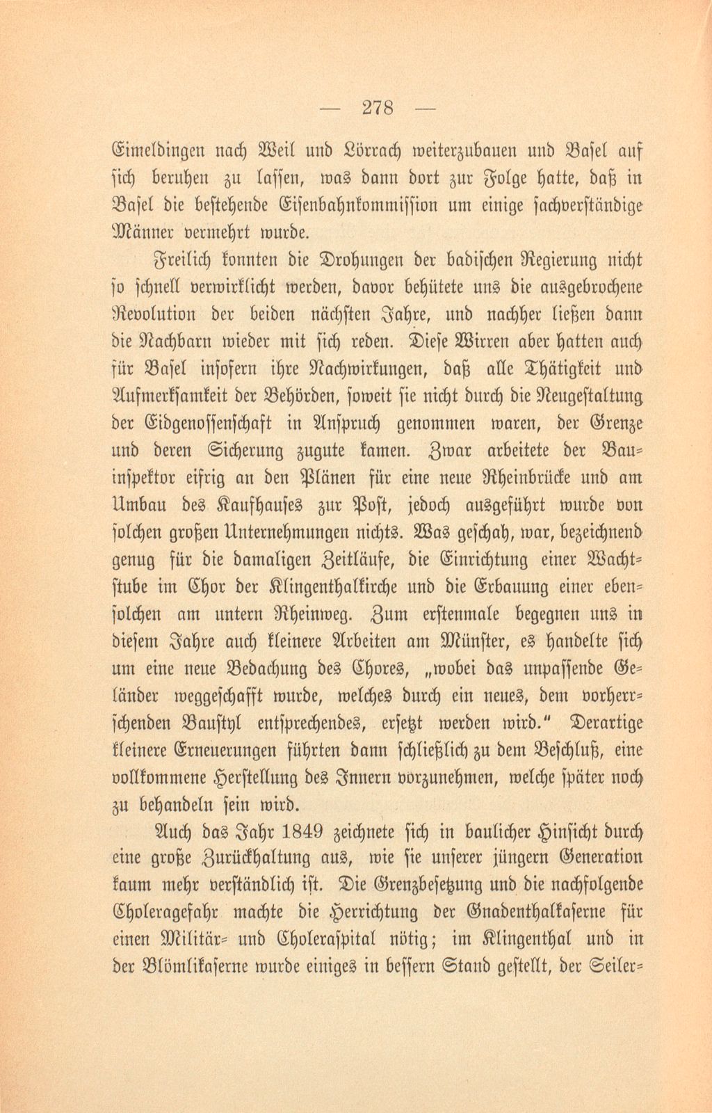 Basels bauliche Entwicklung im 19. Jahrhundert – Seite 20