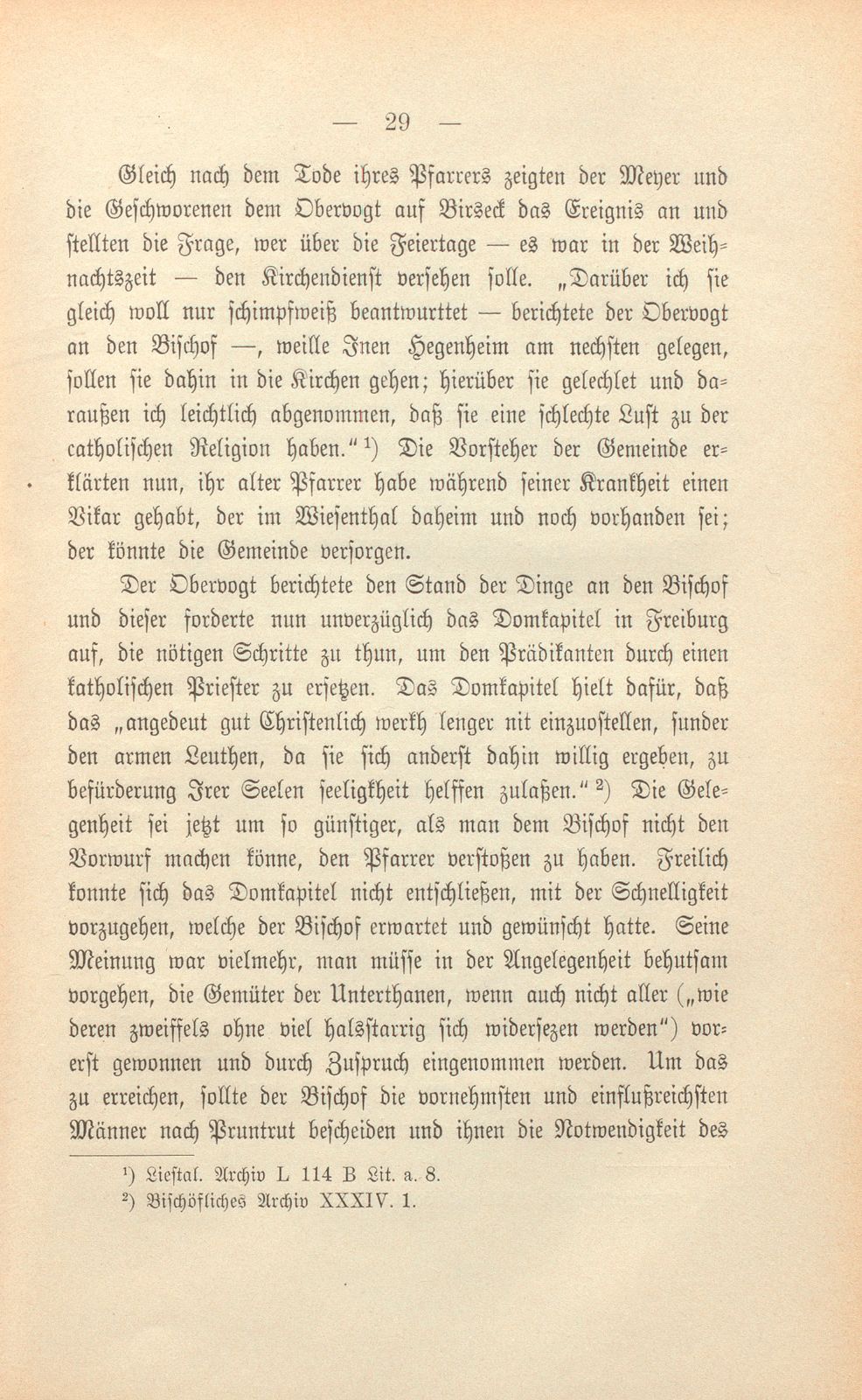 Der Abschluss der Gegenreformation im Birseck – Seite 4