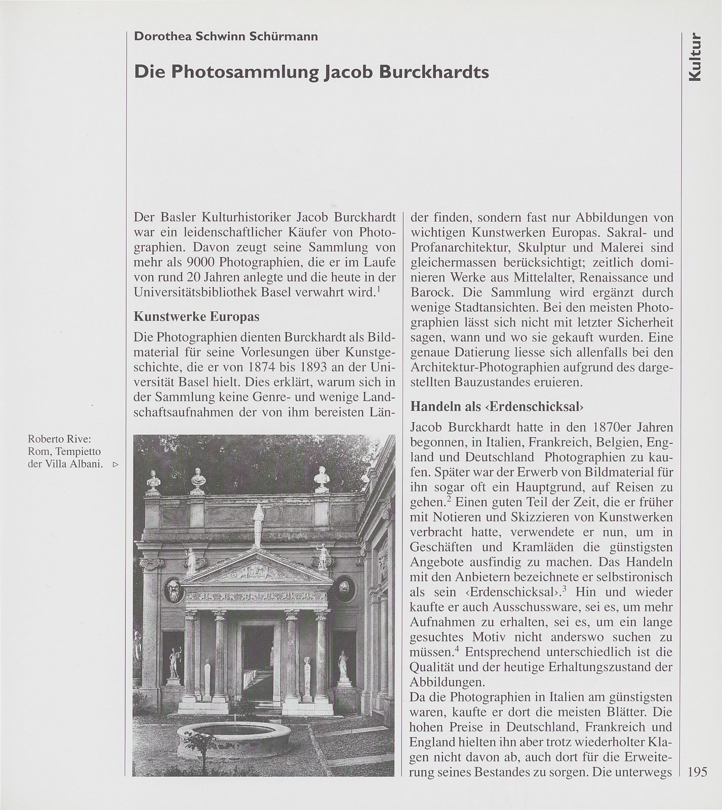 Jacob Burckhardt unterwegs – Seite 1