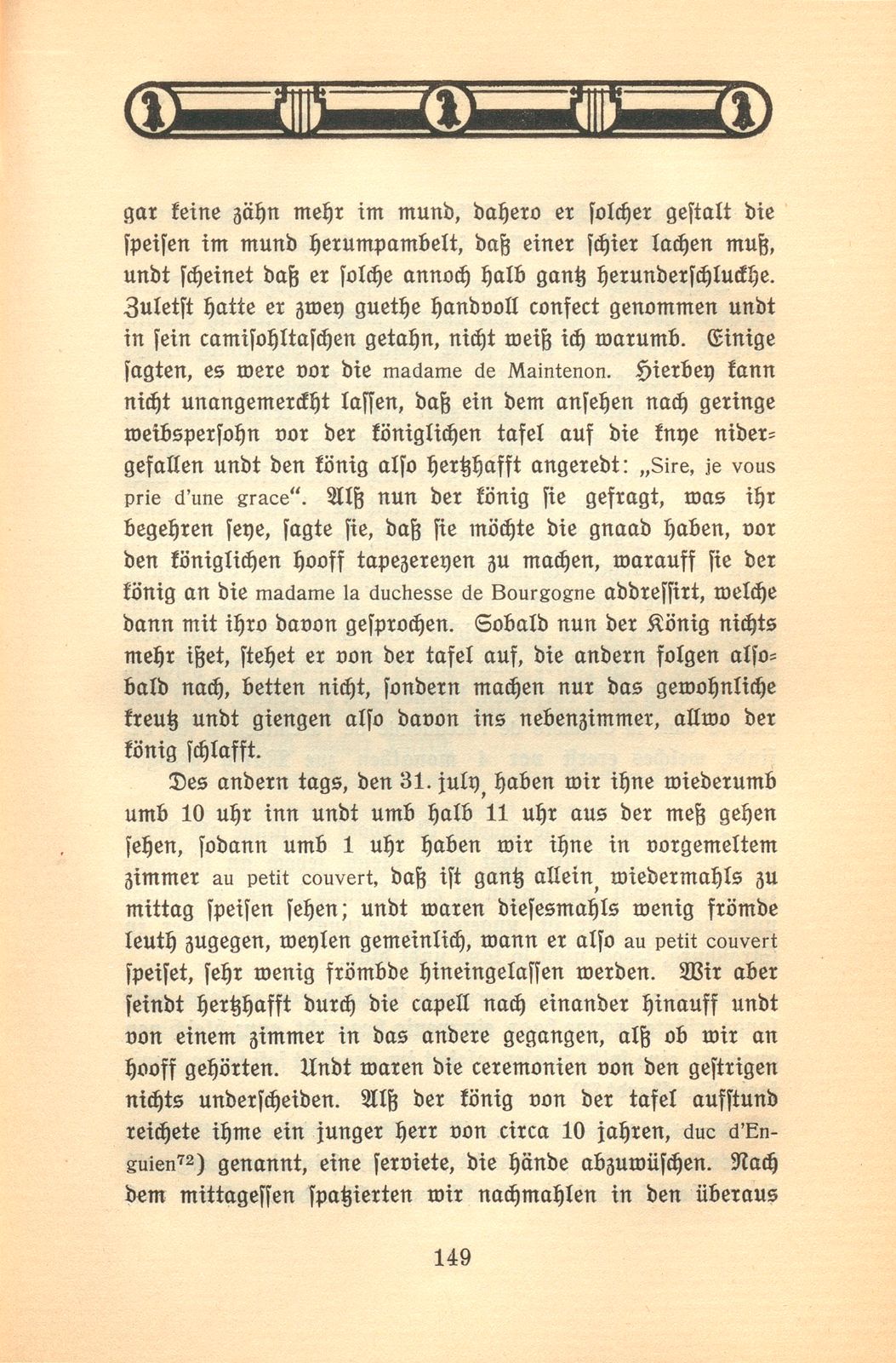 Der Aufenthalt eines Basler Kaufmanns in Paris im Jahre 1701 [Hans Burkhard Respinger] – Seite 31