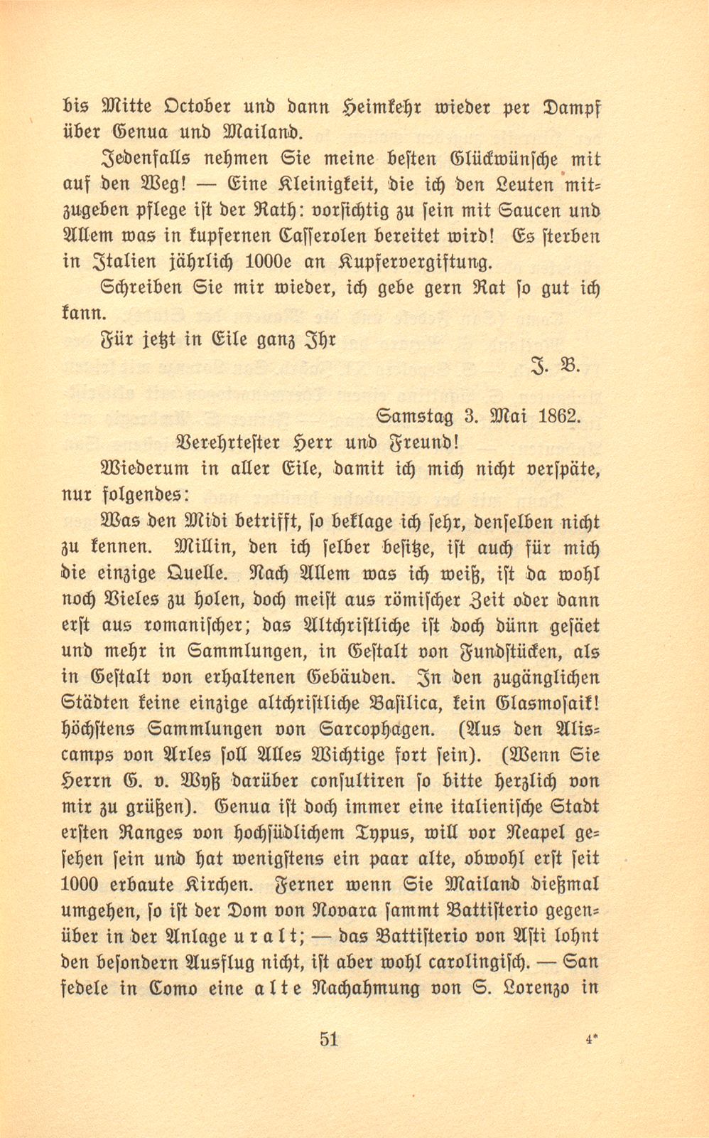 Briefe Jakob Burckhardts an Salomon Vögelin – Seite 9