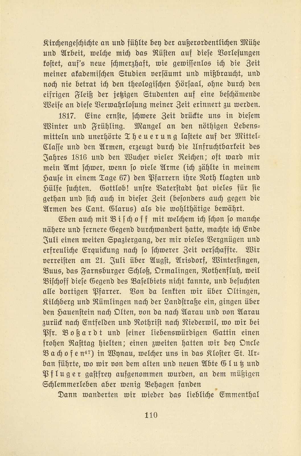 Aus den Aufzeichnungen von Pfarrer Daniel Kraus 1786-1846 – Seite 58