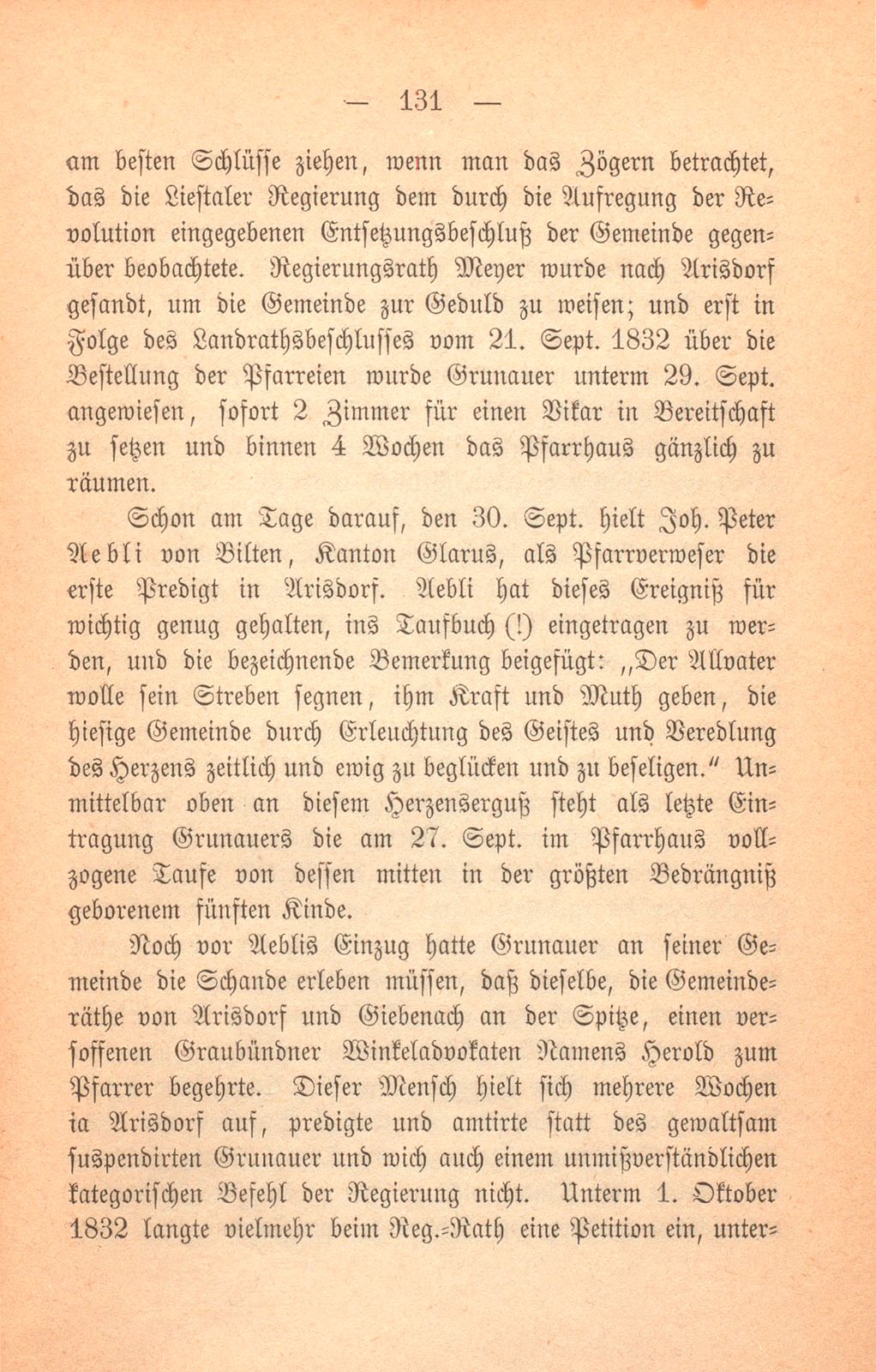 Geschichte der Pfarrei Arisdorf, nach handschriftlichen Quellen dargestellt – Seite 27