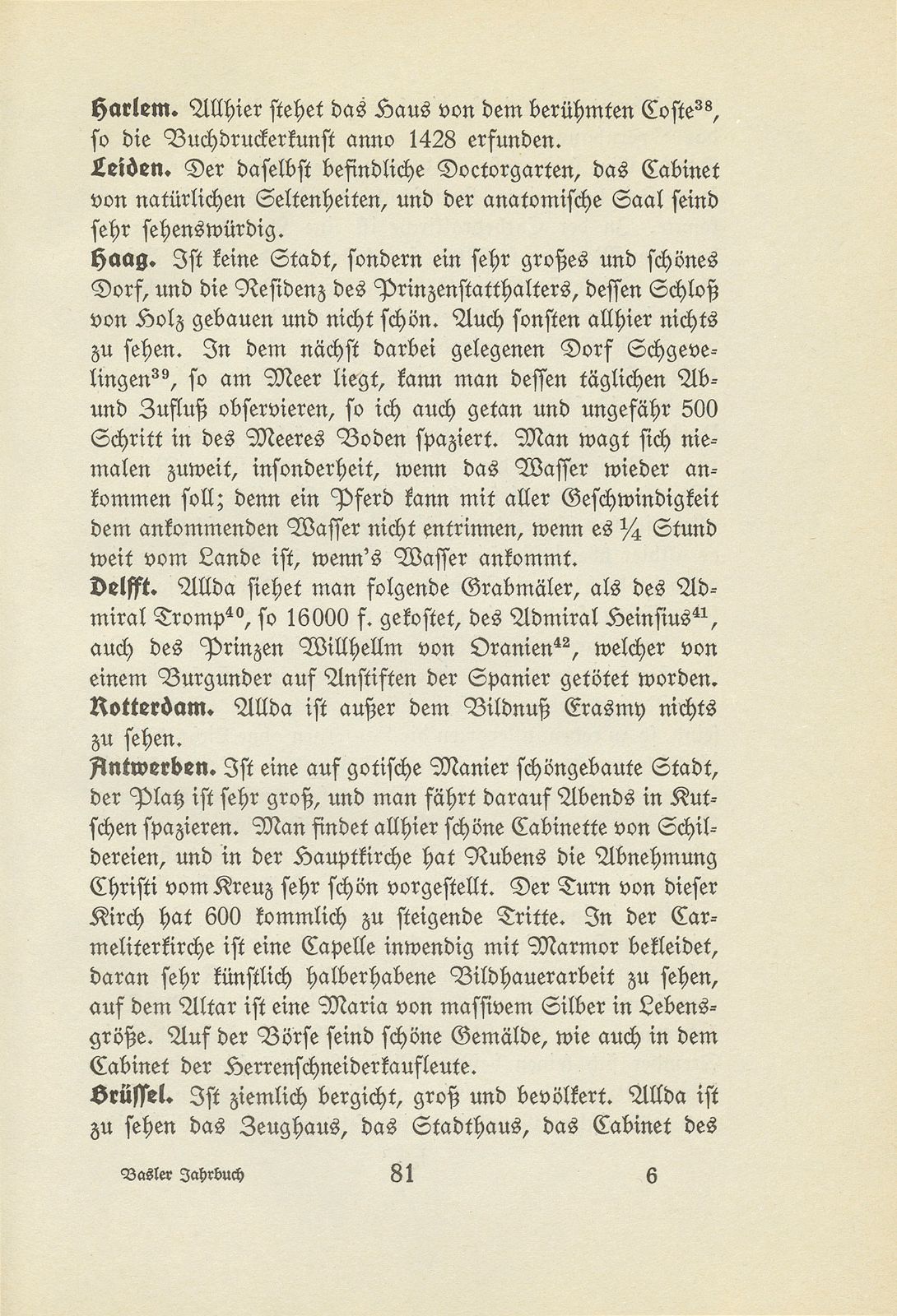 Johannes Ryhiner's Anmerkungen über das Merkwürdige, so in denen Städten, die ich zu sehen Gelegenheit gehabt, wahrzunehmen, nach der Ordnung, wie ich solche eine nach der anderen besucht – Seite 28