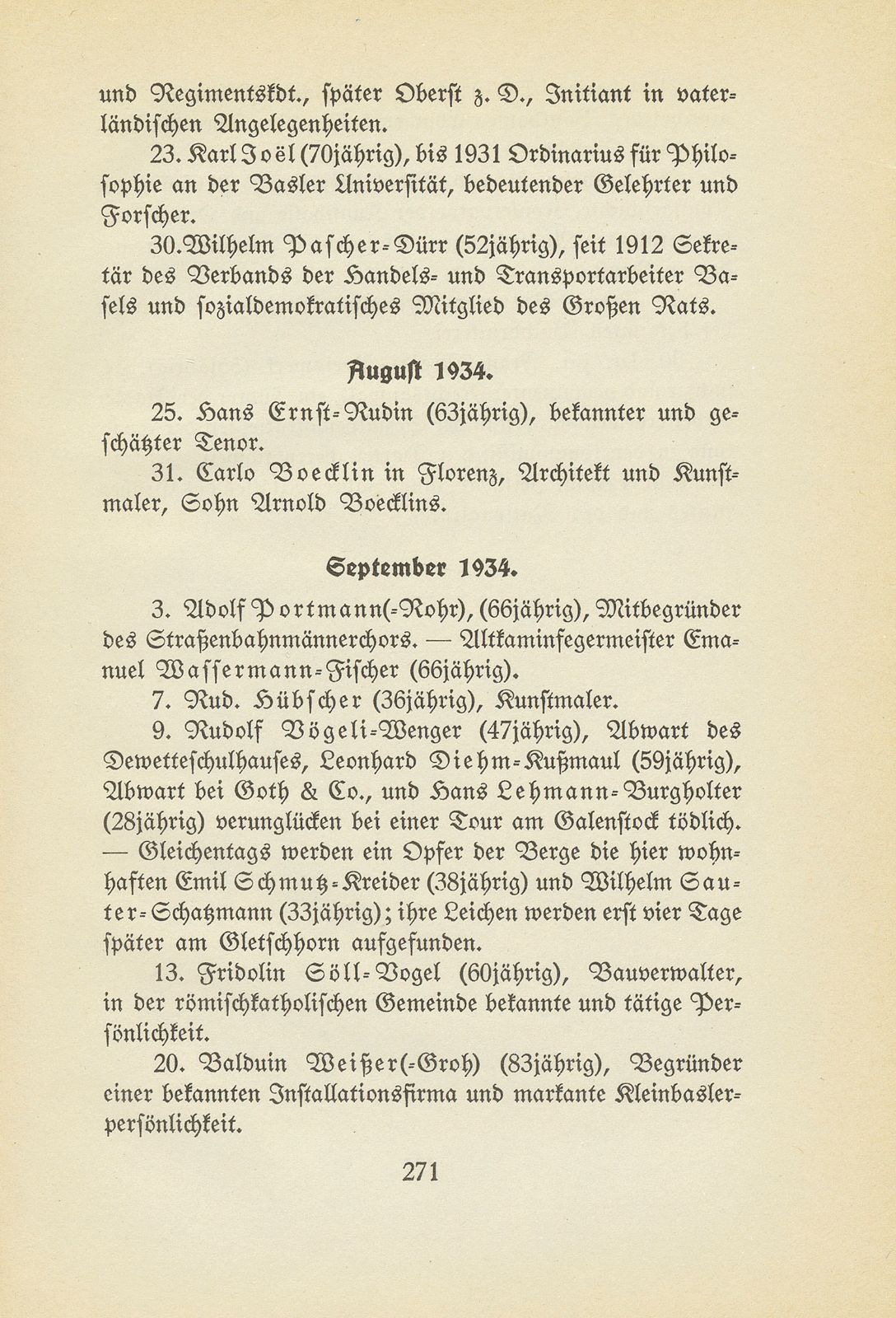 Basler Totentafel vom 1. Oktober 1933 bis 31. September 1934 – Seite 5