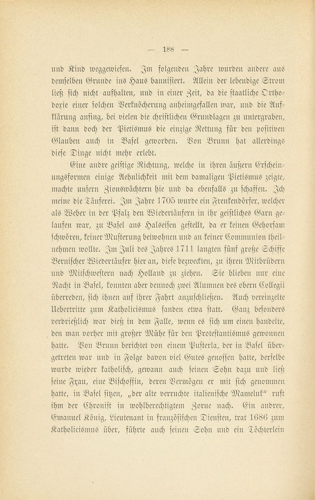 Mitteilungen aus einer Basler Chronik des beginnenden XVIII. Jahrhunderts [Sam. v. Brunn] – Seite 24