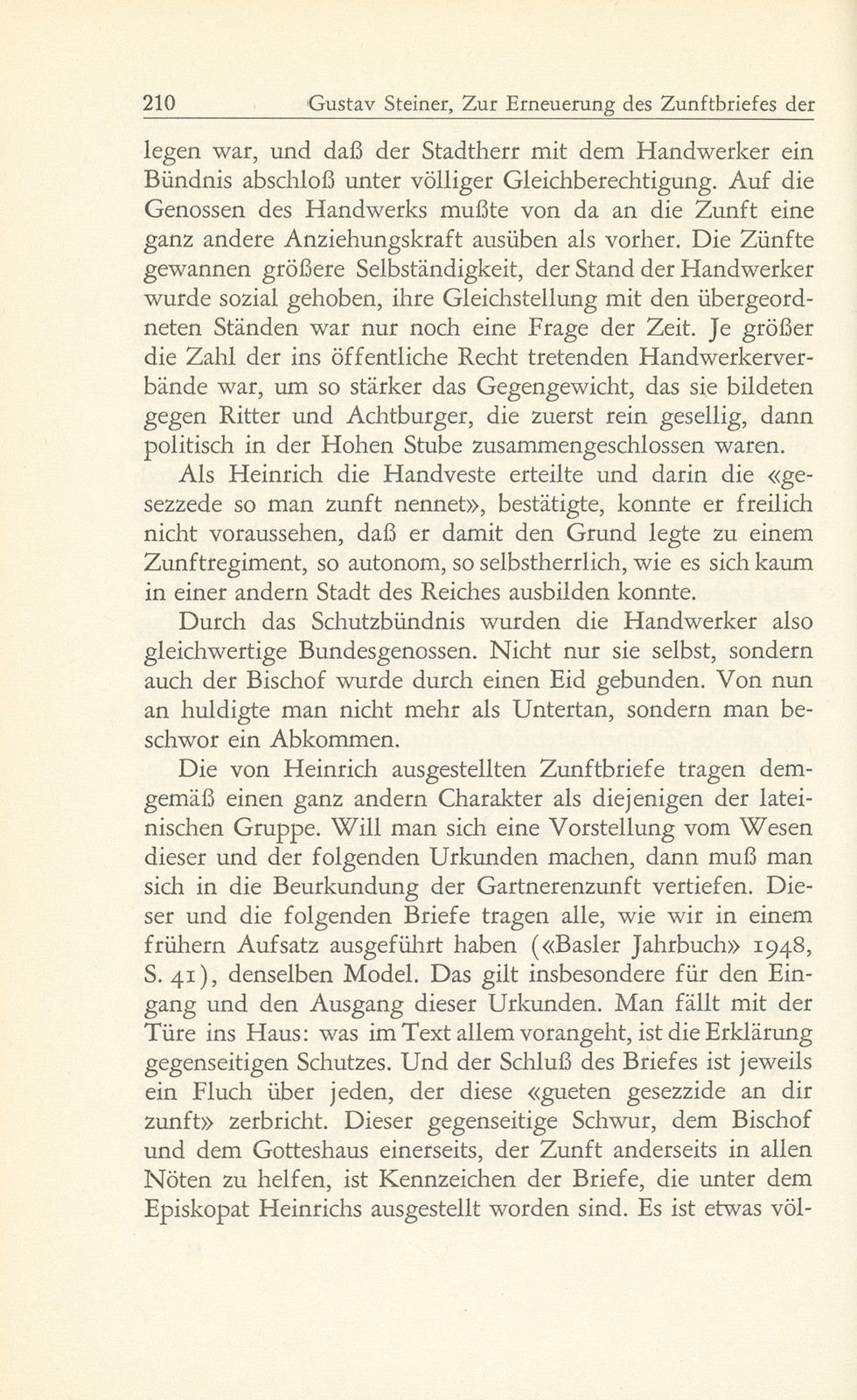 Zur Erneuerung des Zunftbriefes der Schärer, Maler und Sattler nach dem grossen Erdbeben – Seite 11