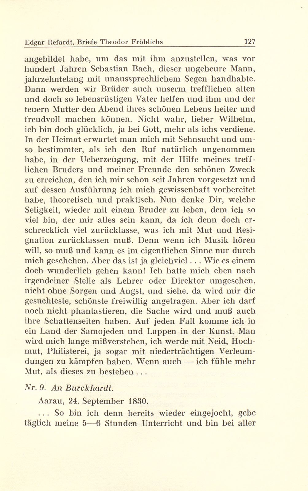 Aus Briefen Theodor Fröhlichs an Abel Burckhardt und Wilhelm Wackernagel – Seite 16