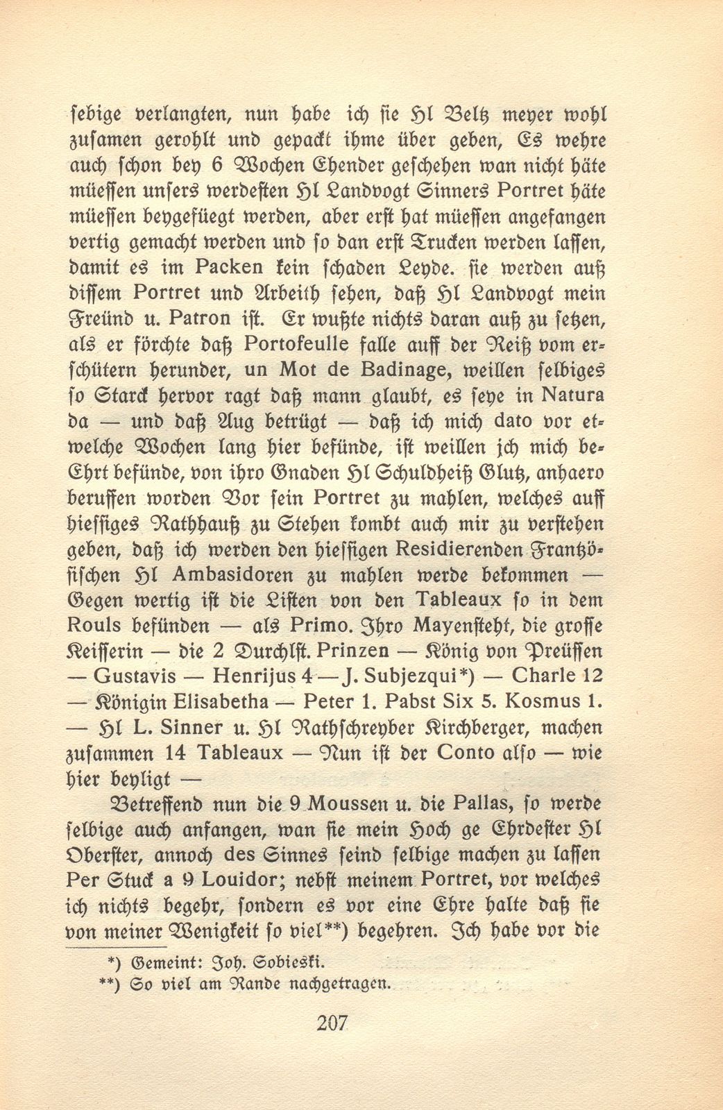 C.F. von Staal und Emanuel Handmann. (Nebst acht Briefen des Künstlers.) – Seite 13