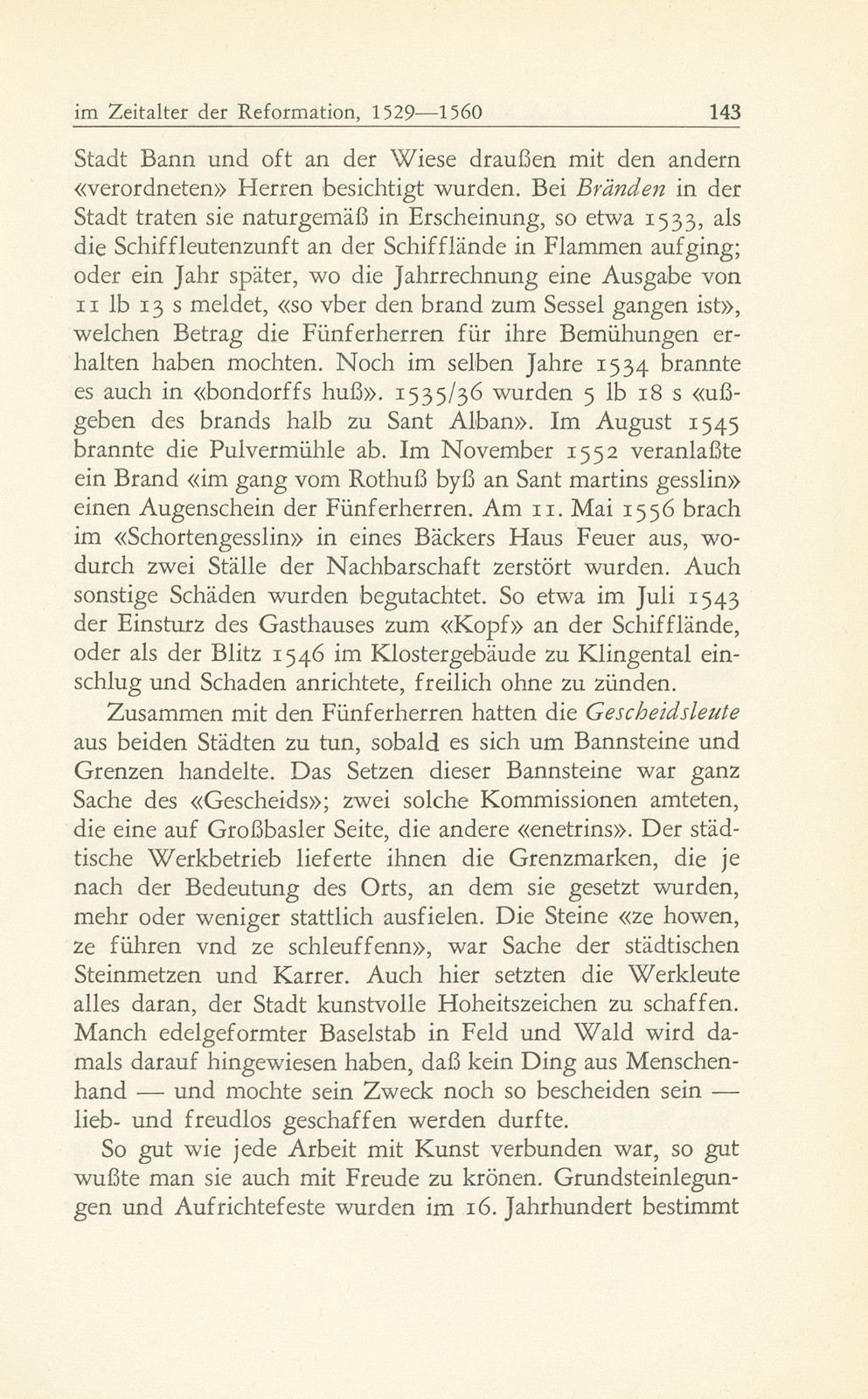 Bau- und Kunstpflege der Stadt Basel im Zeitalter der Reformation, 1529-1560 – Seite 11