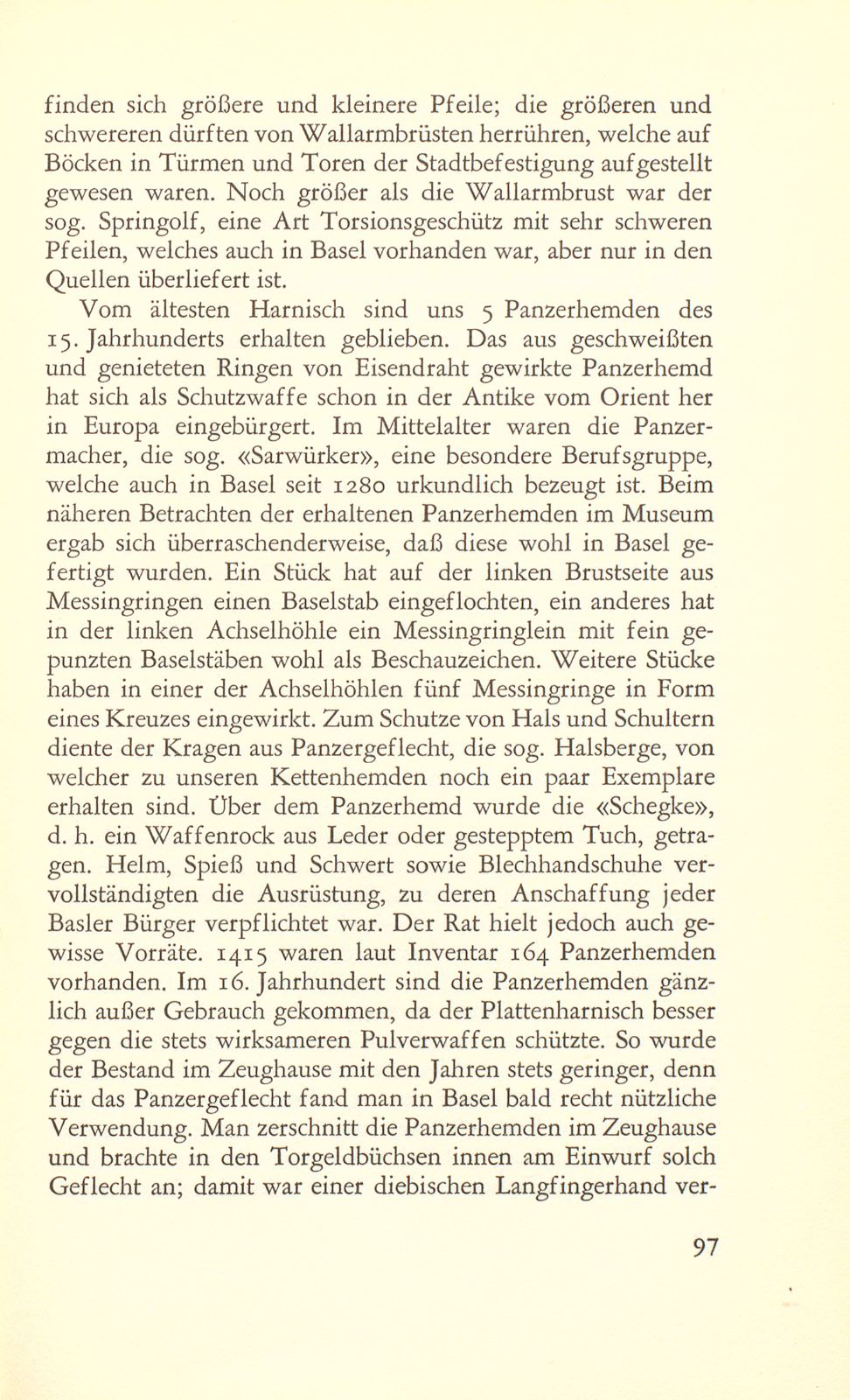 Die erhaltenen Waffenbestände des alten Basler Zeughauses – Seite 21