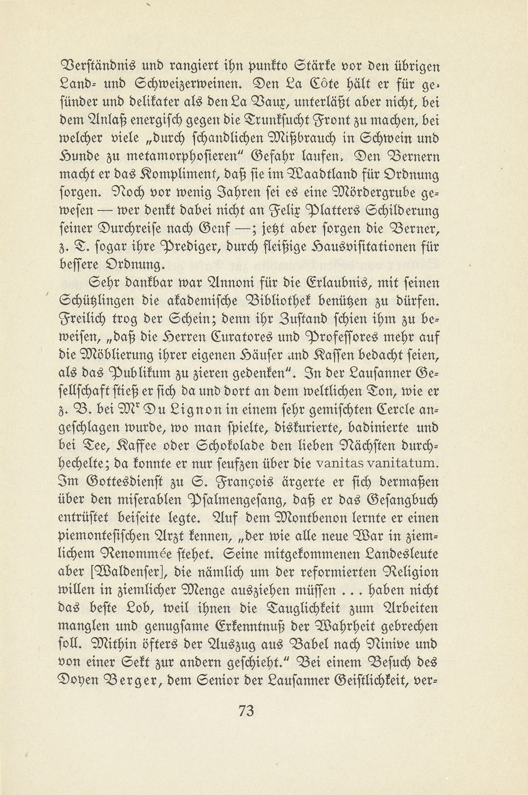 Aus den Wanderjahren des Hieronymus Annoni (1697-1770) – Seite 9