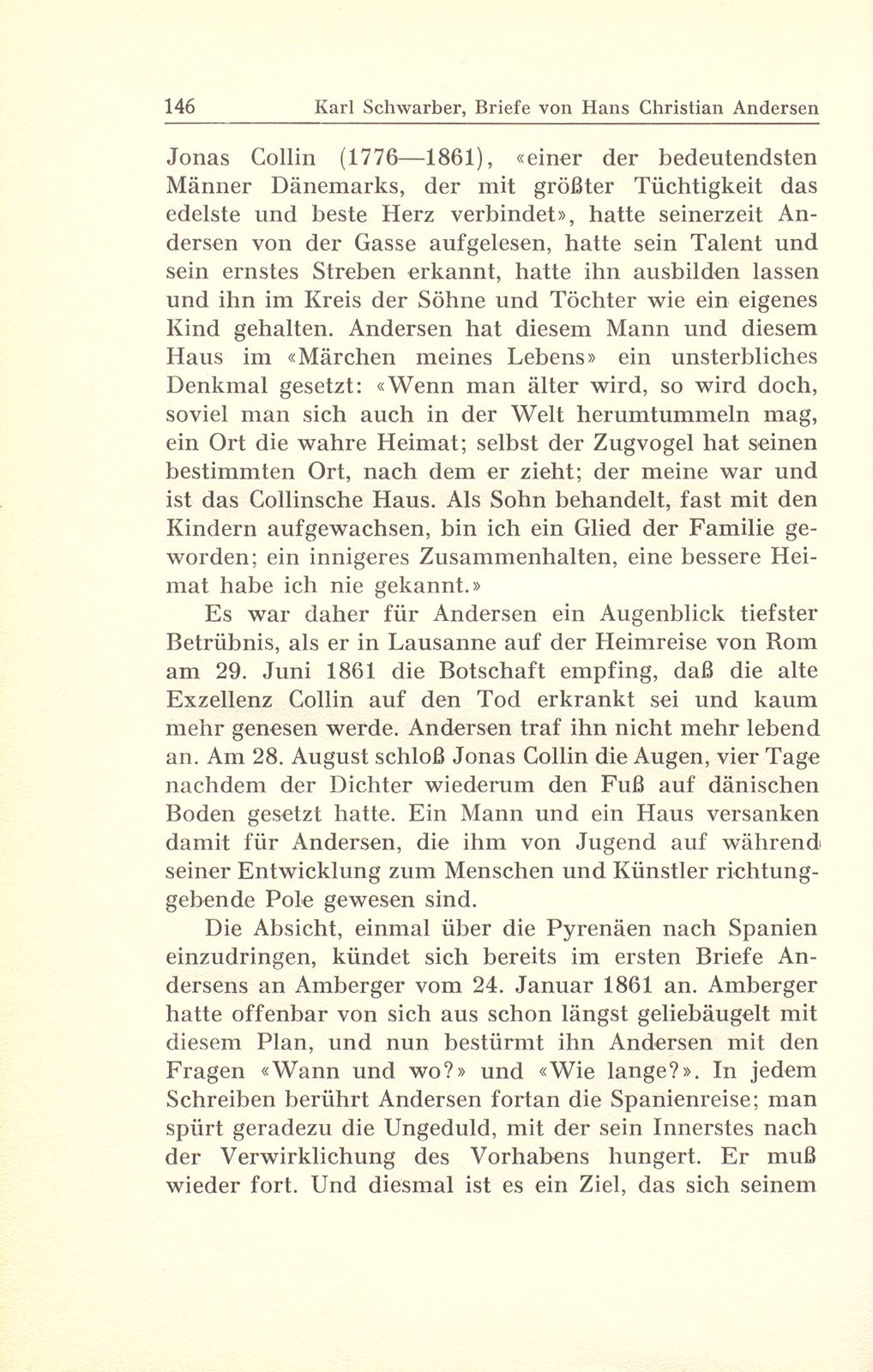 Briefe des Märchendichters Hans Christian Andersen an den Basler Kunstmaler Gustav Adolf Amberger – Seite 7