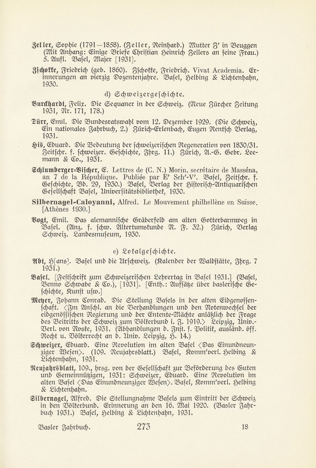 Basler Bibliographie 1931 – Seite 31