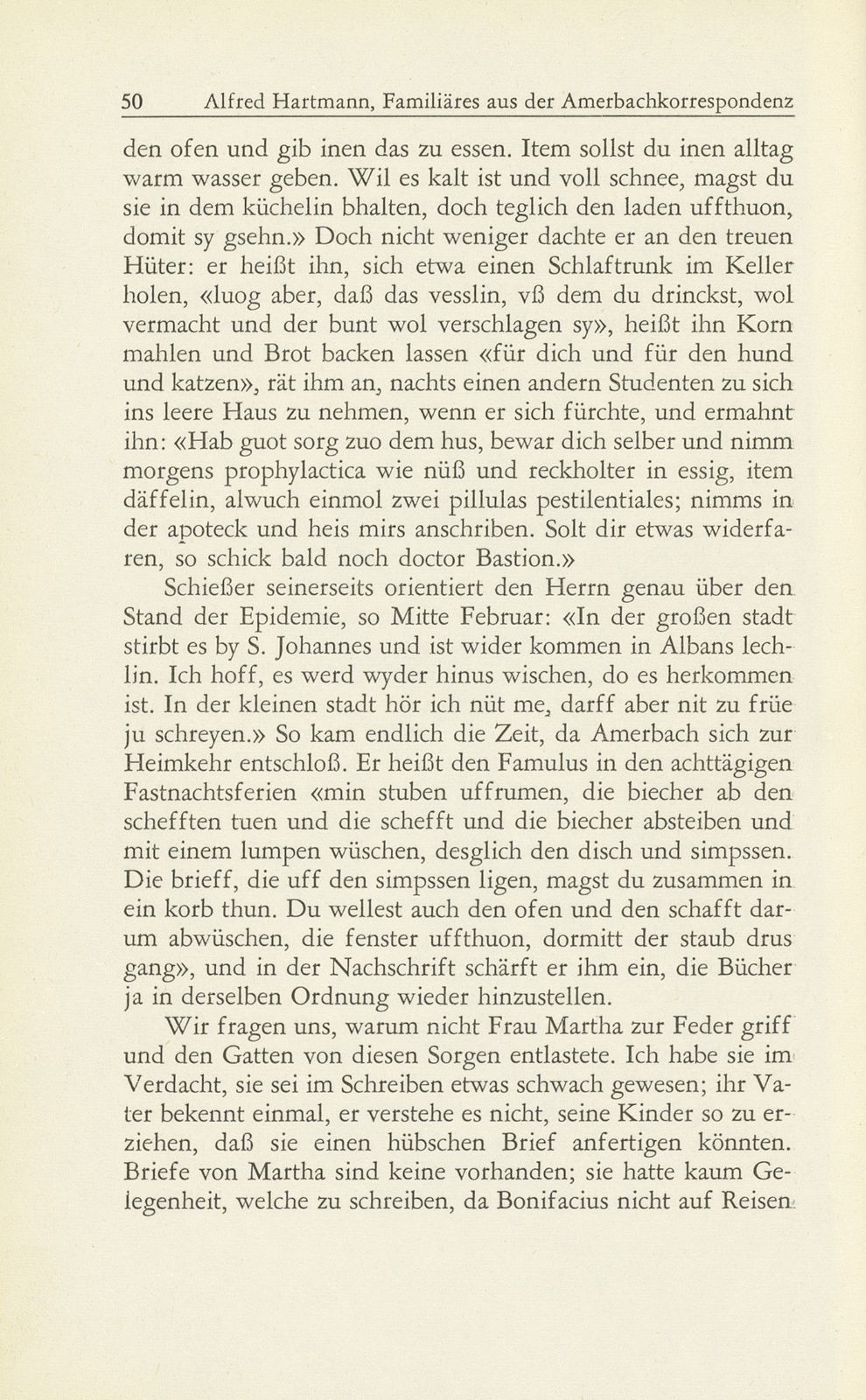 Familiäres aus der Amerbachkorrespondenz – Seite 16