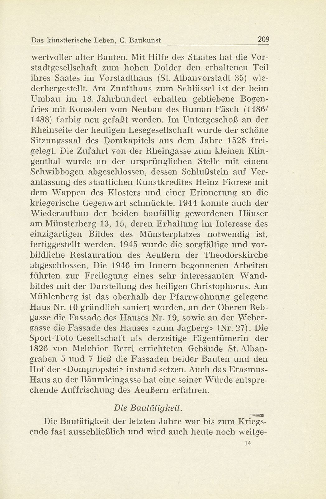 Das künstlerische Leben in Basel vom 1. Oktober 1945 bis 30. September 1946 – Seite 2