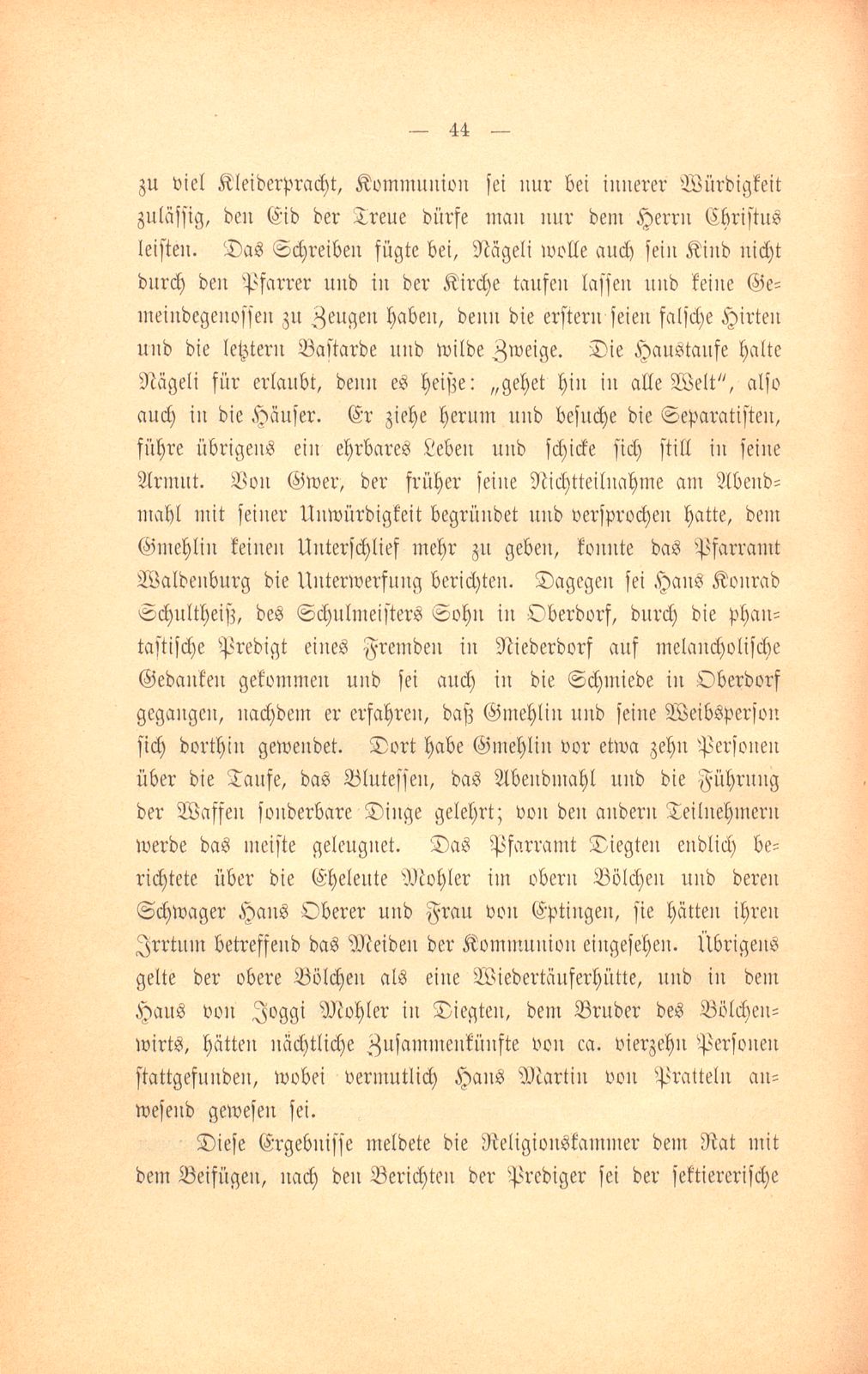 Die Basler Separatisten im ersten Viertel des XVIII. Jahrhunderts – Seite 15