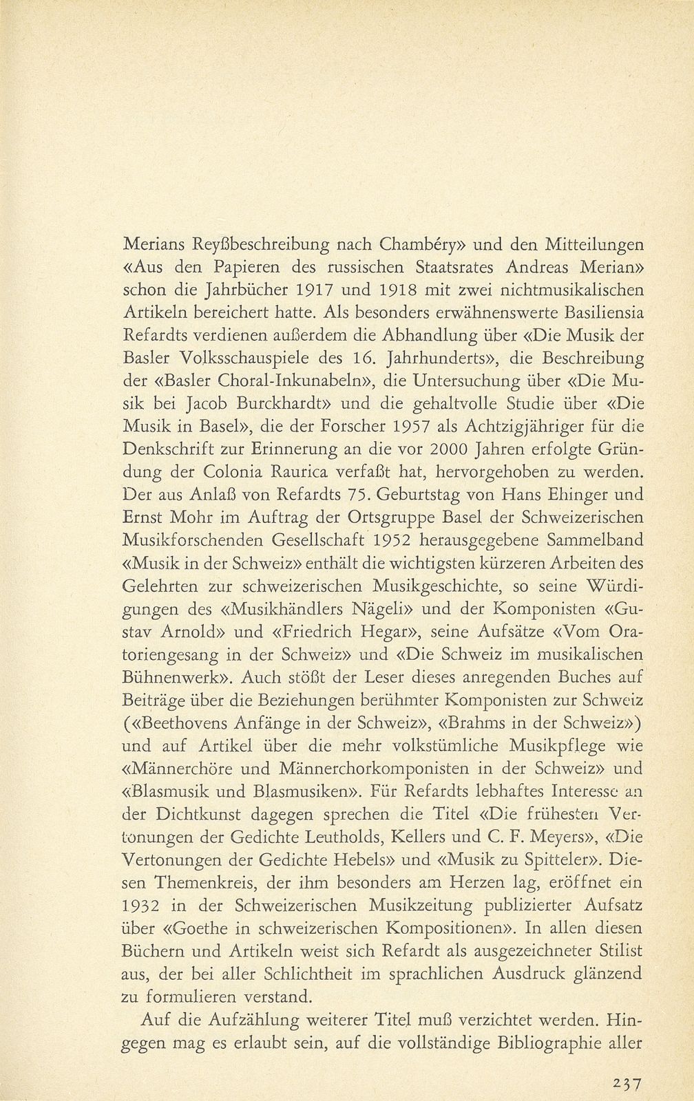 Pionierarbeit auf dem Gebiete der baslerischen und der schweizerischen Musikgeschichte – Seite 5