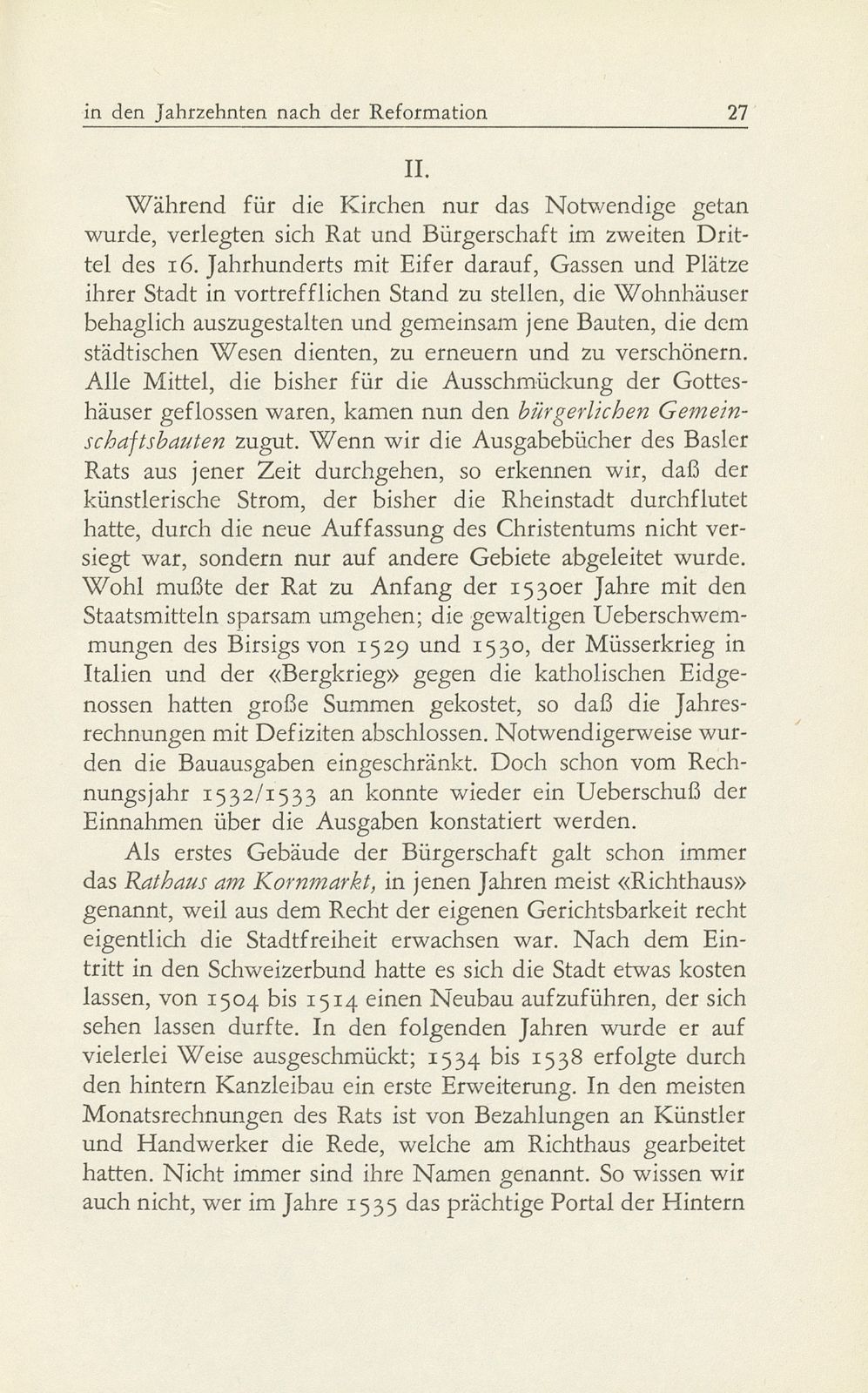 Von Basels öffentlicher Bau- und Kunstpflege in den Jahrzehnten nach der Reformation 1529-1560 – Seite 7