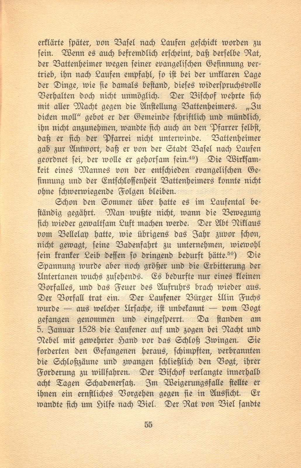 Die Reformation im baslerisch-bischöflichen Laufen – Seite 19