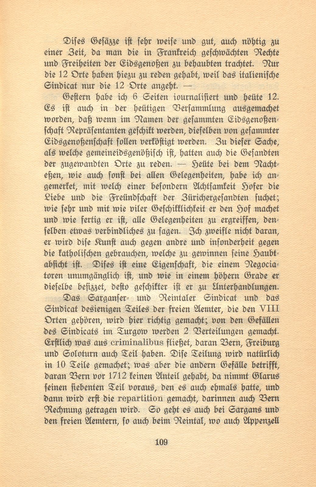 Isaak Iselins Reisetagebuch 1754 – Seite 14