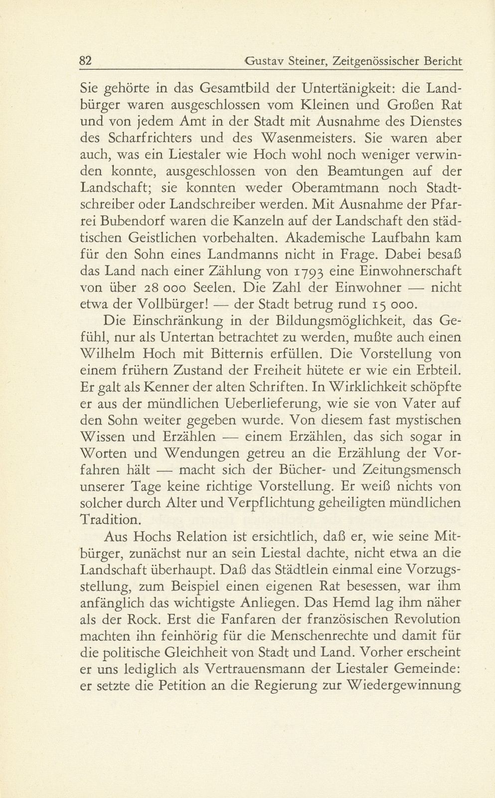 Zeitgenössischer Bericht über die Basler Revolution von 1798 [Wilhelm Hoch] – Seite 8