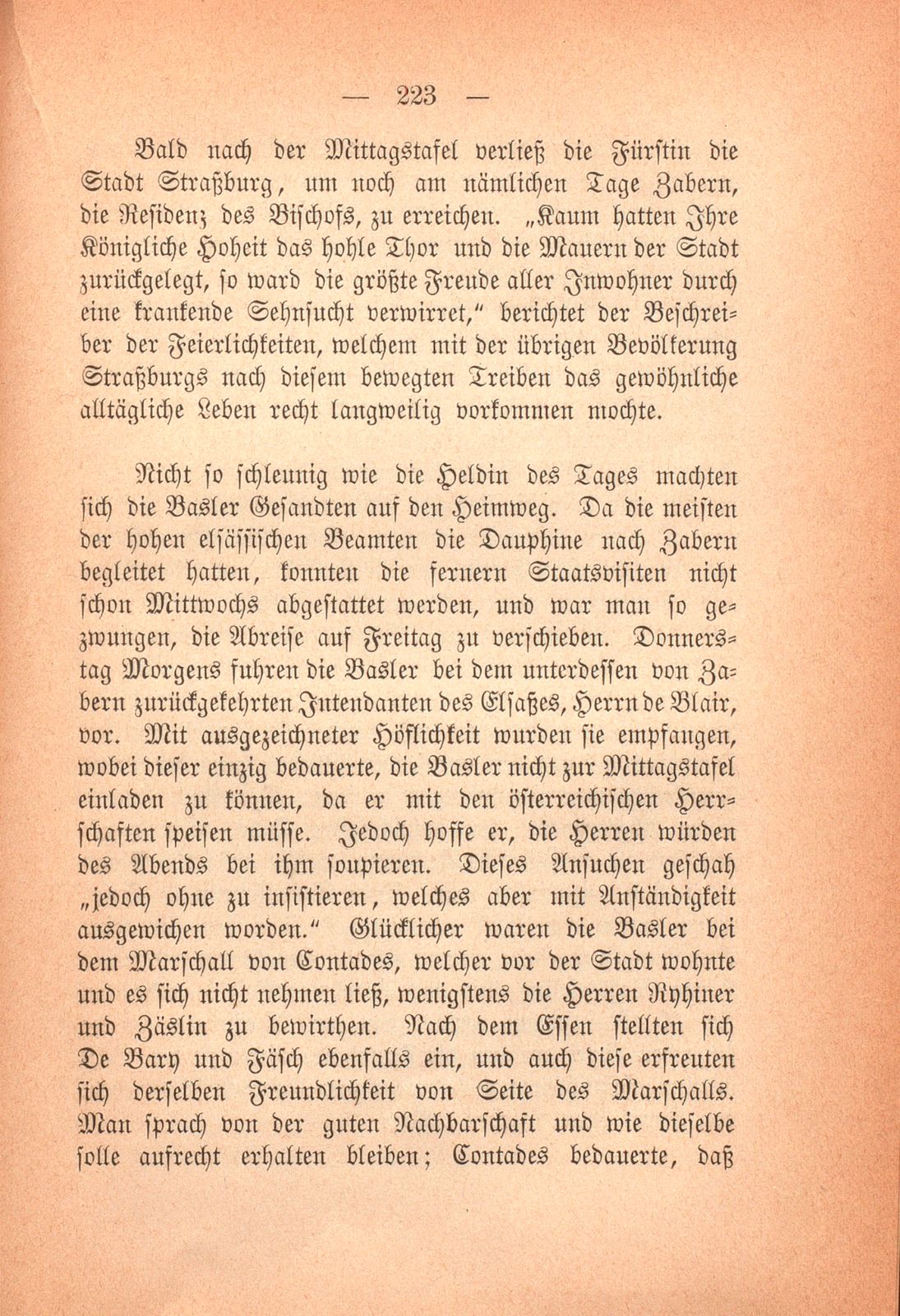 Eine Basler Gesandtschaft des vorigen Jahrhunderts – Seite 13