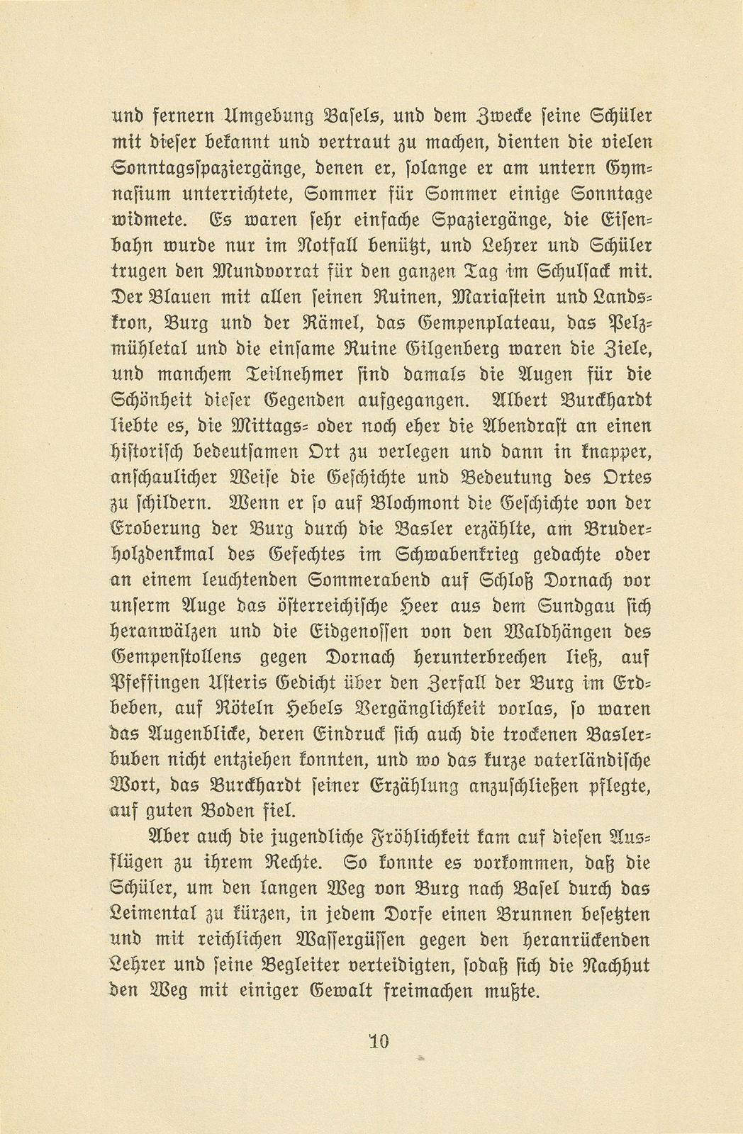 Albert Burckhardt-Finsler 18. November 1854 – 2. August 1911 – Seite 10