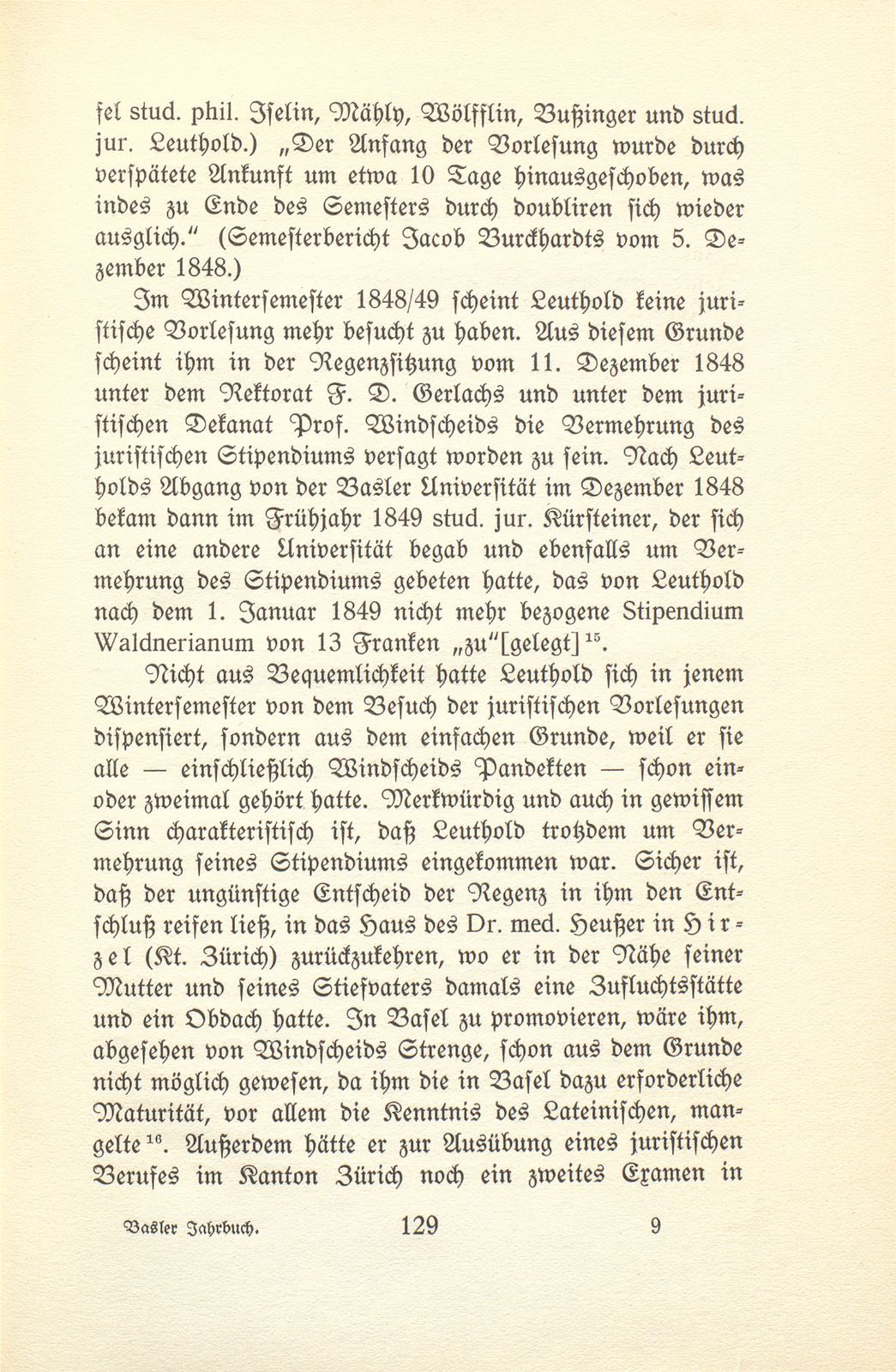 Der Dichter Heinrich Leuthold als Student an der Universität Basel – Seite 17