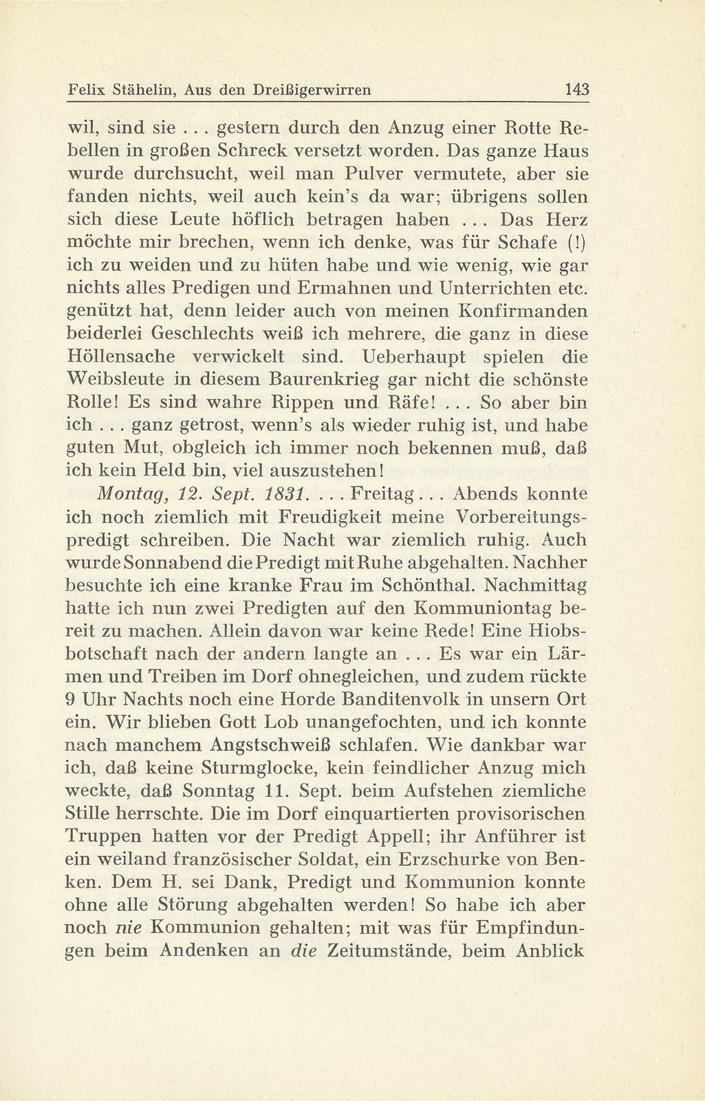 Erlebnisse und Bekenntnisse aus der Zeit der Dreissigerwirren [Gebrüder Stähelin] – Seite 41