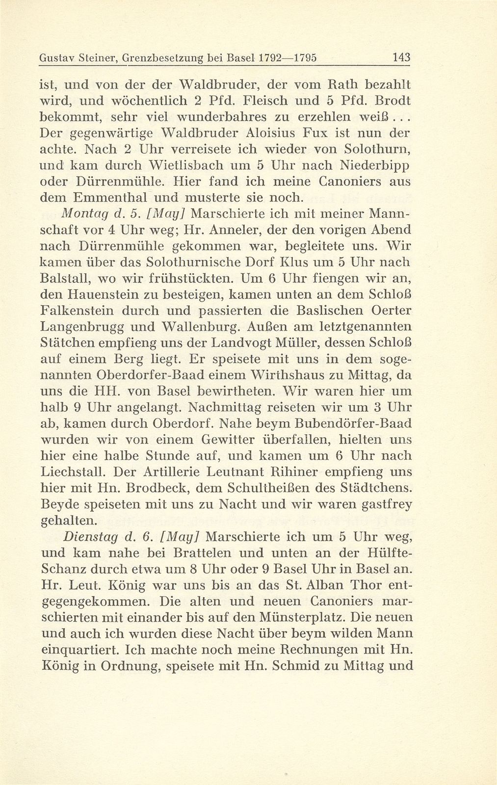 Grenzbesetzung bei Basel im Revolutionskrieg 1792-1795 – Seite 42